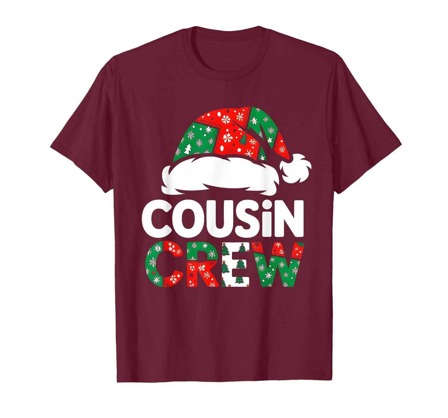 Christmas Cousin Crew Buffalo Red Plaid Family Xmas Pajamas T-Shirt