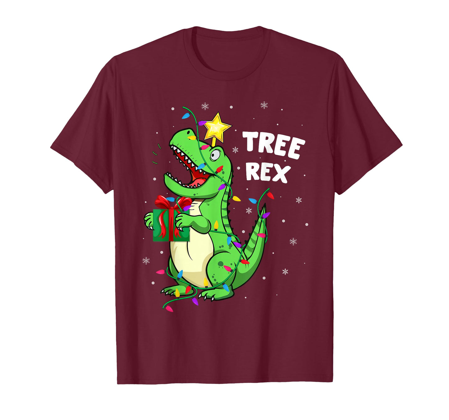 Tree Rex Funny Xmas Dinosaur Christmas T-Rex Dino Boys Girls T-Shirt