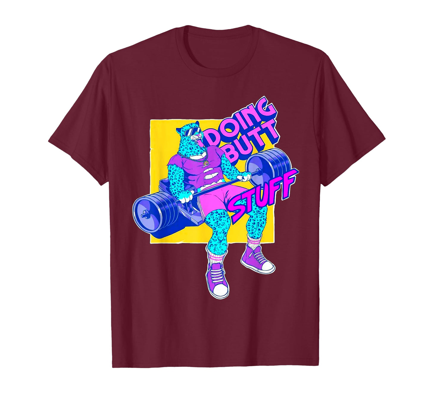 Funny Doing Stuff Workout Bodybuilding Fitness Gym Muscle T-Shirt