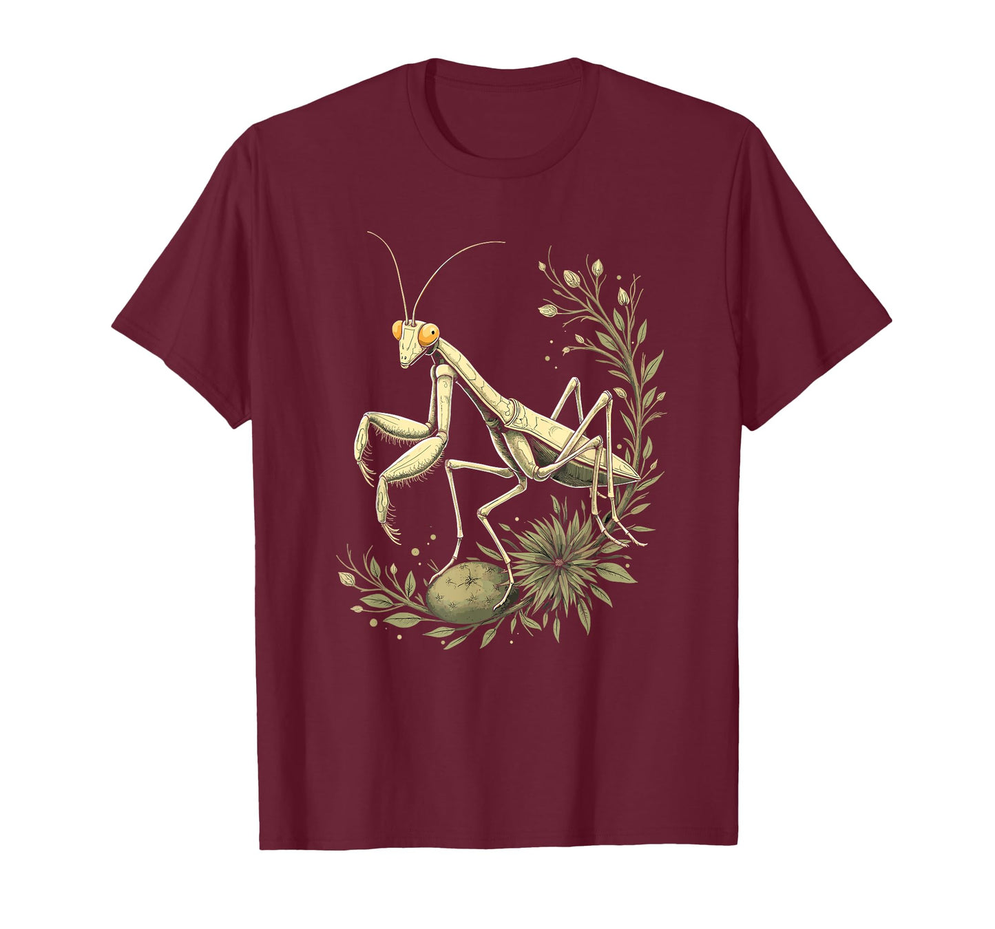 Praying Mantis Nature Art Vintage T-Shirt