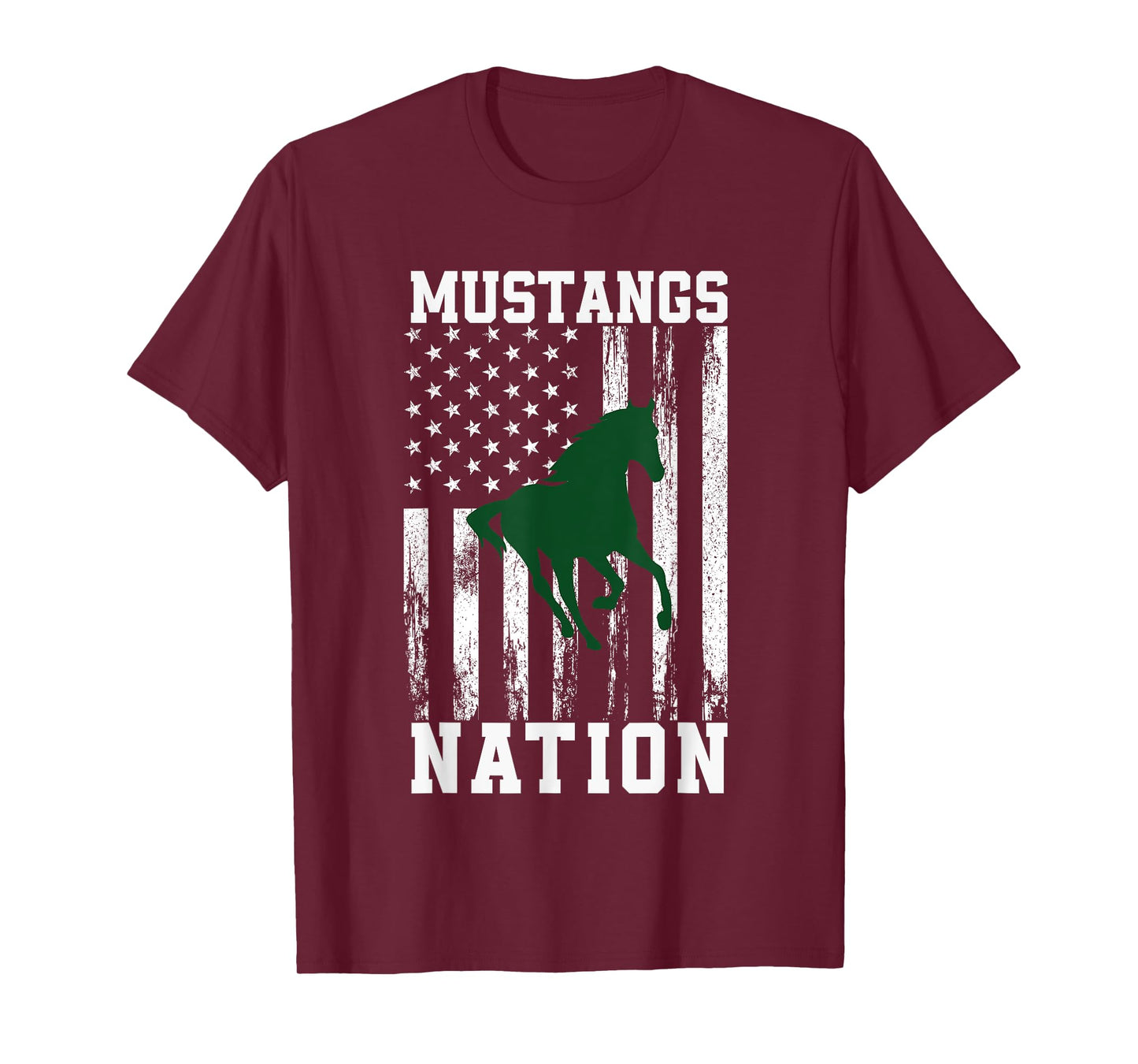 Strongsville Mustangs Logo Nation HS T-Shirt