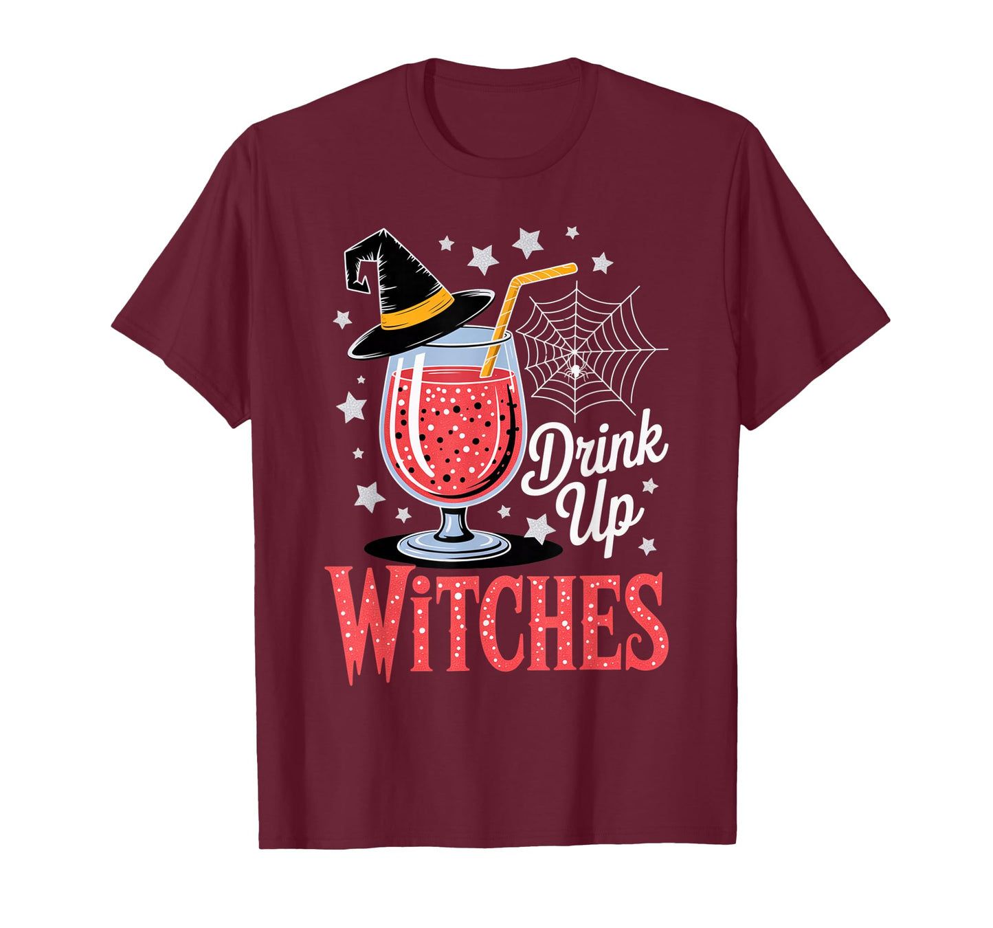 Drink Up Witches Fruity Punch Halloween Cocktail Outfit T-Shirt