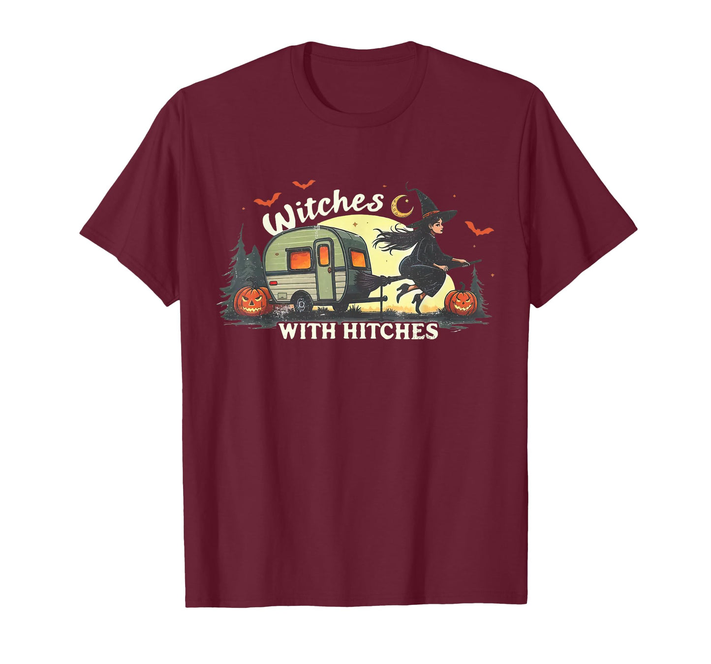 Witches with Hitches Halloween Camper Halloween Party Funny T-Shirt
