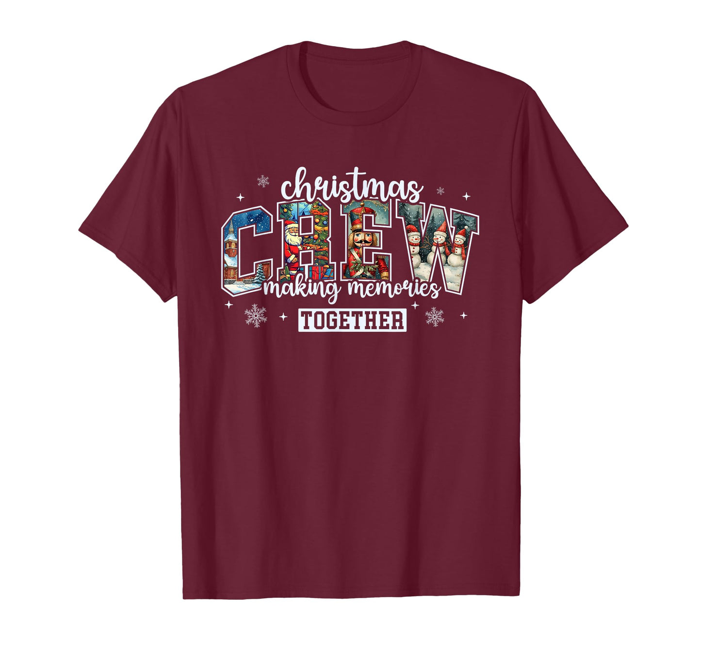 Christmas Crew Santa Family Matching Pajamas Xmas Boys Men T-Shirt