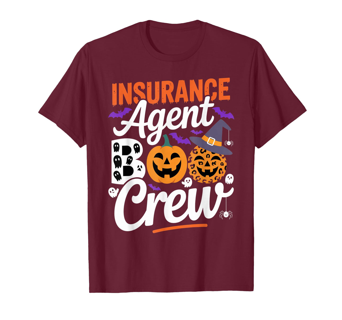 Insurance Agent Boo Crew Halloween Matching Spooky Outfit T-Shirt