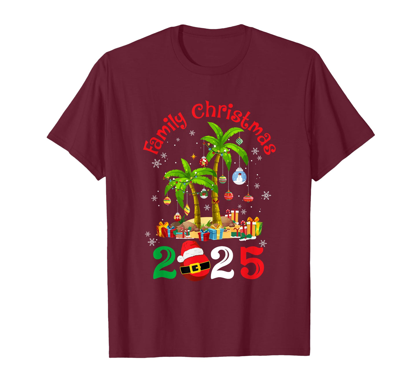 Retro Family Christmas Crew 2025 Matching Family T-Shirt