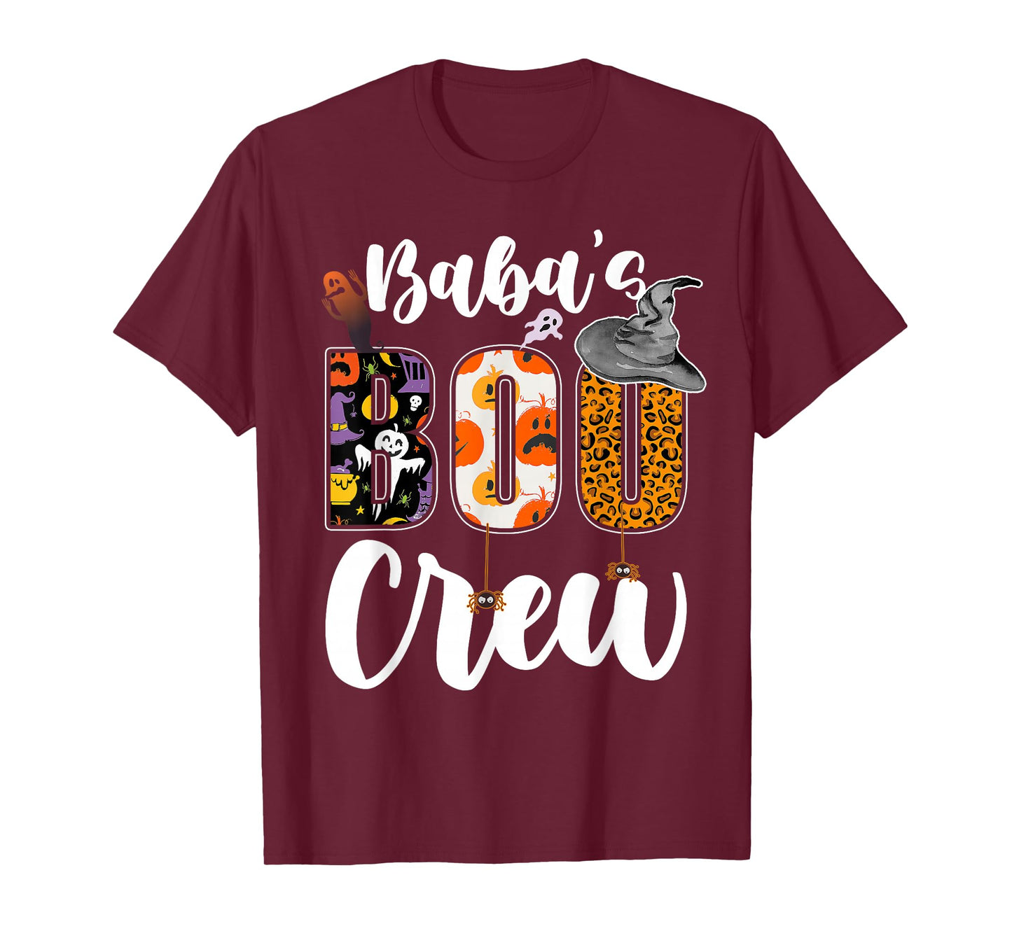 Baba's Boo Crew Halloween Grandma Grandkids Matching T-Shirt