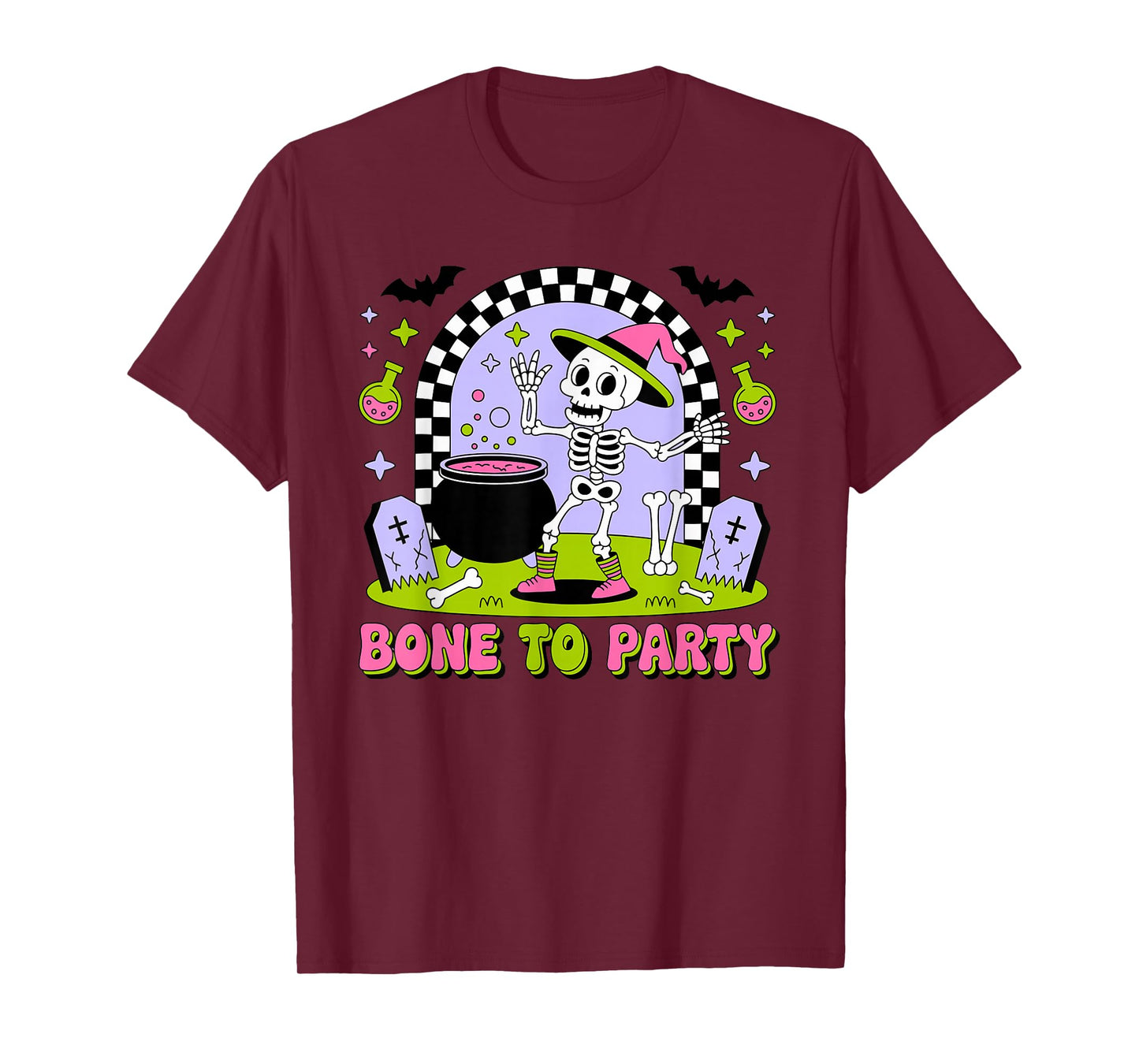 Bone to Party Halloween Design T-Shirt