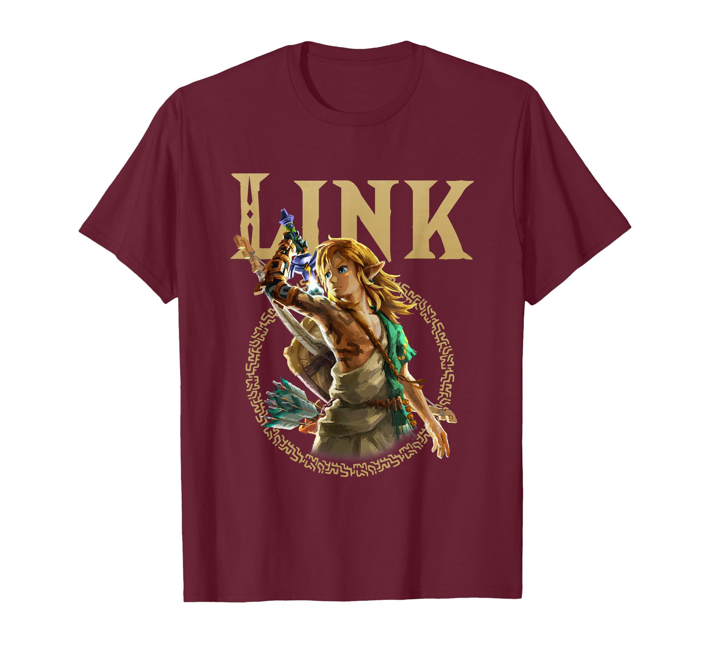 The Legend of Zelda Gold Link Hyrule Portrait T-Shirt