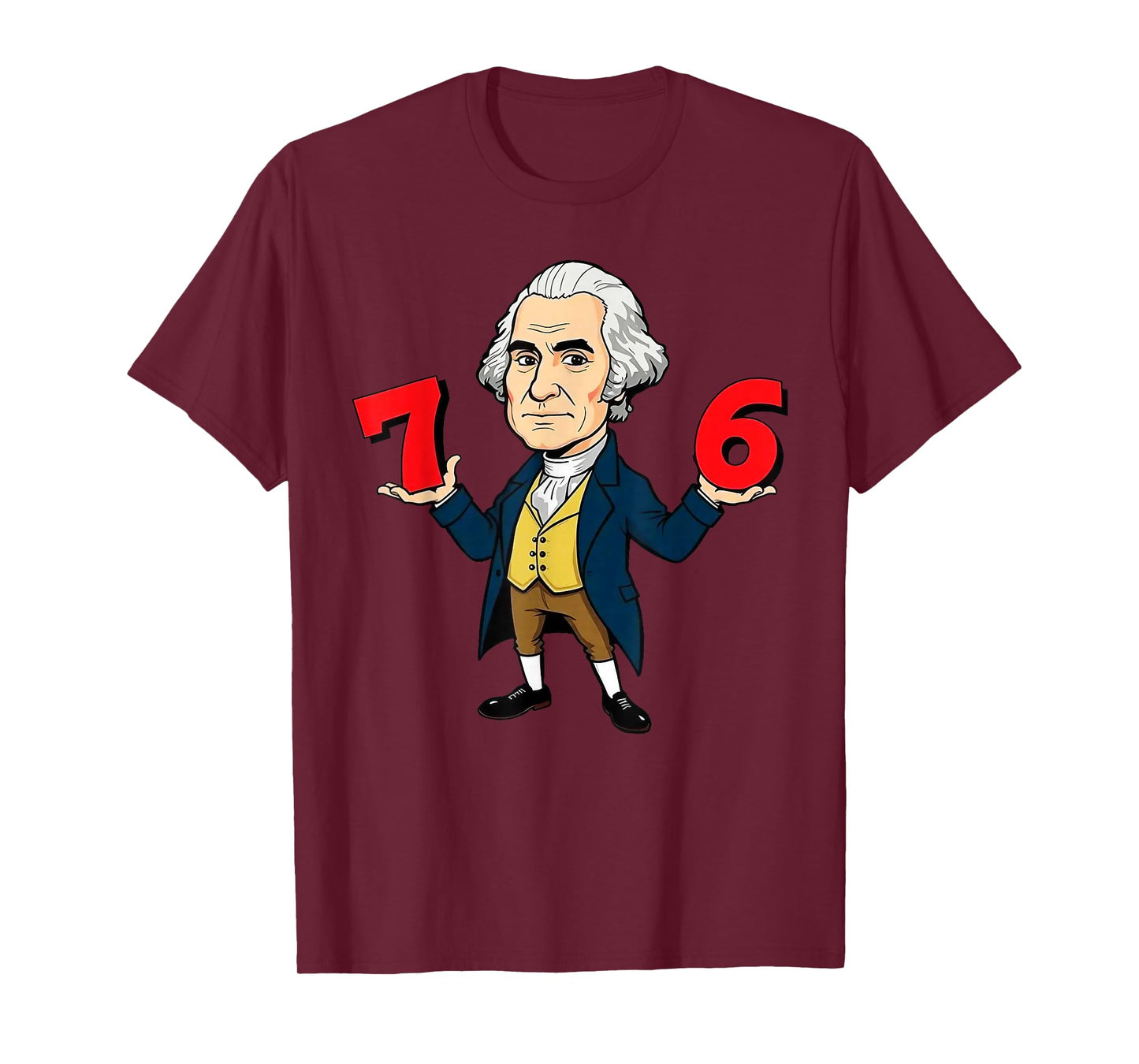 6-7 7-6 George Washington Shirt Six Seven American Design T-Shirt