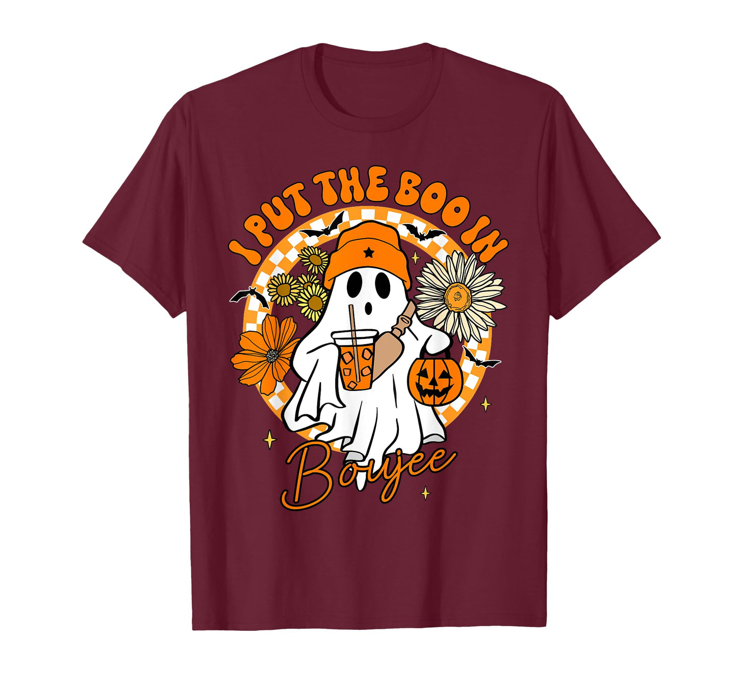 I Put The Boo In Boujee Cute Ghost Boojie Halloween Women T-Shirt