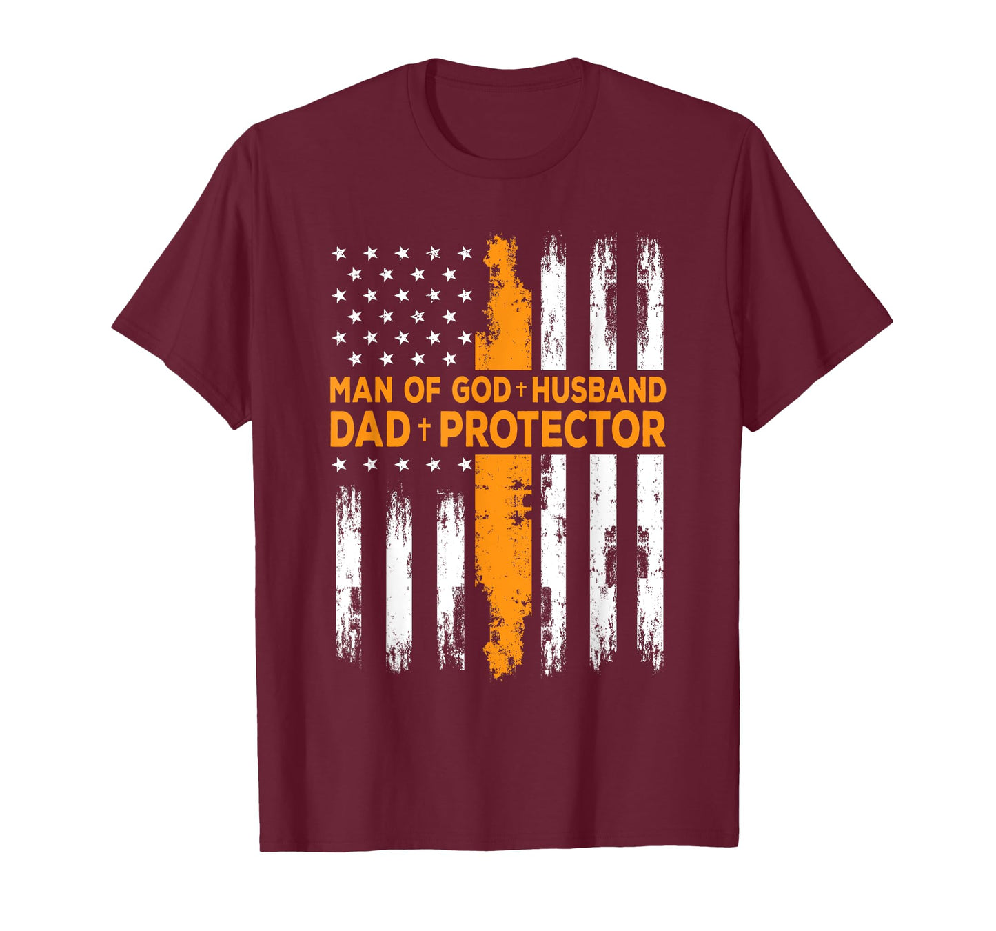 Jesus God Religious Man of God Husband Dad Protector T-Shirt