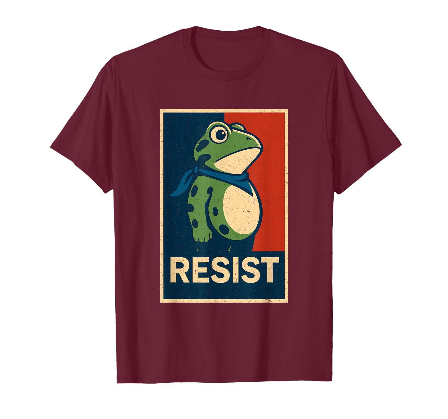 Portland Frog Protest Retro Vintag T-Shirt