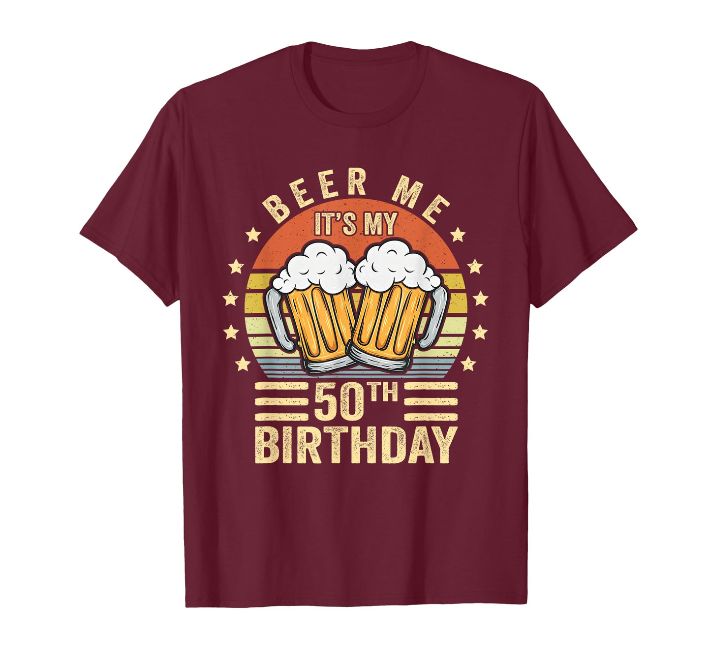 Beer Me It's My 50th Birthday, 50th Birthday Vintage T-Shirt
