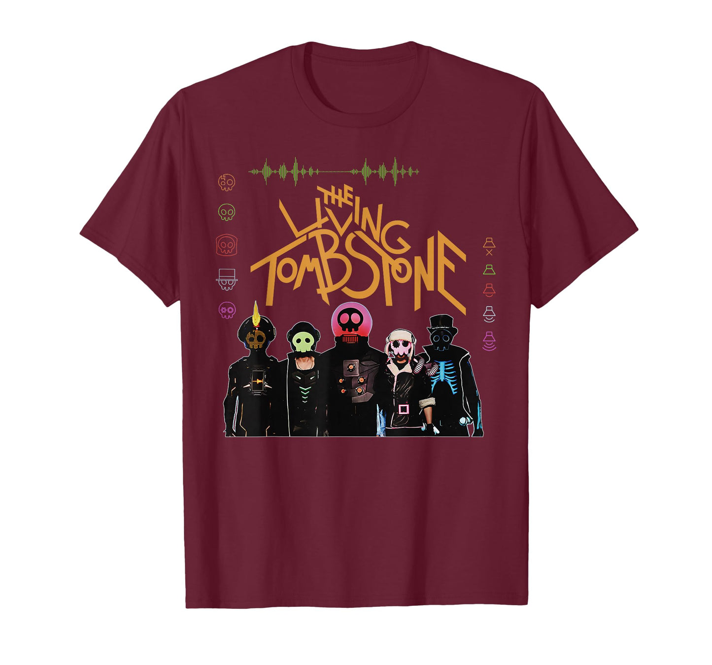 The Living Tombstone Unisex Classic Cartoon T-Shirt - Black, Small