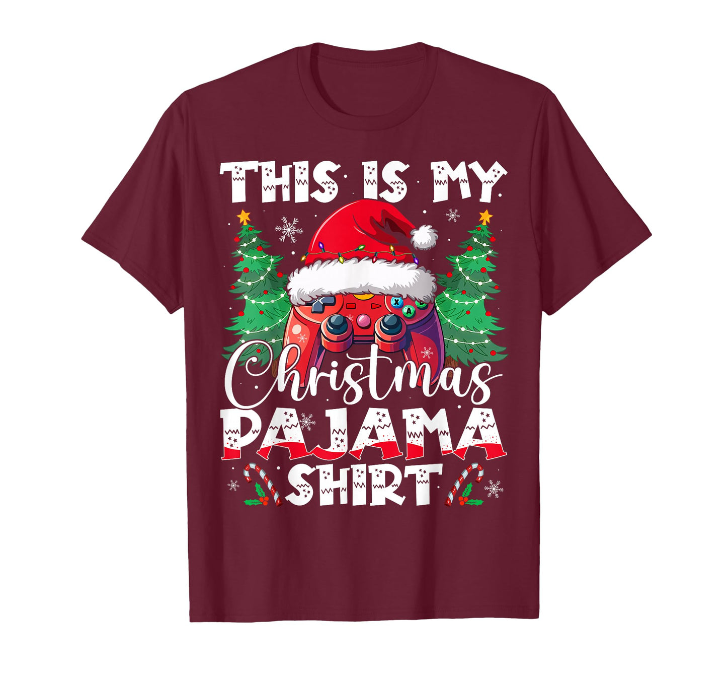This is My Christmas Pajama Video Game Gamer Boys Teens T-Shirt