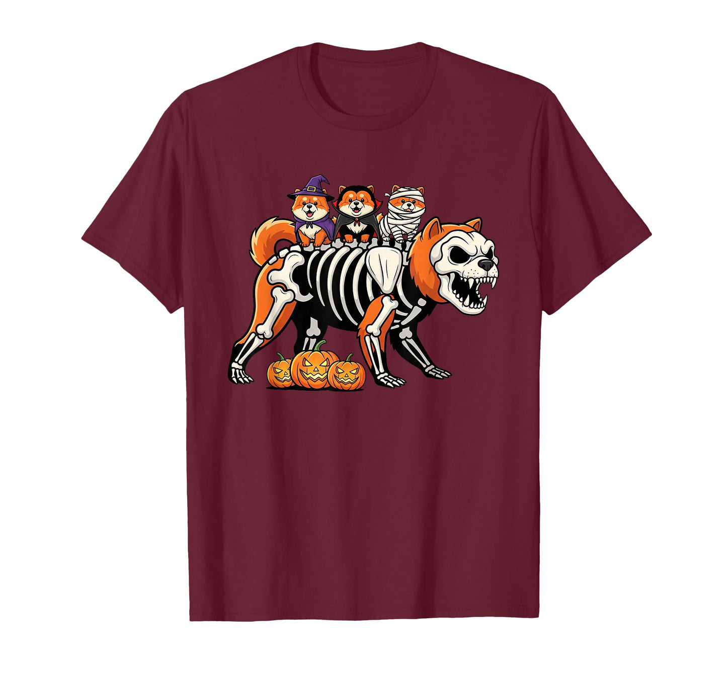 Chow Chow Skeleton Mummy Witch Halloween Kids Mens Womens T-Shirt