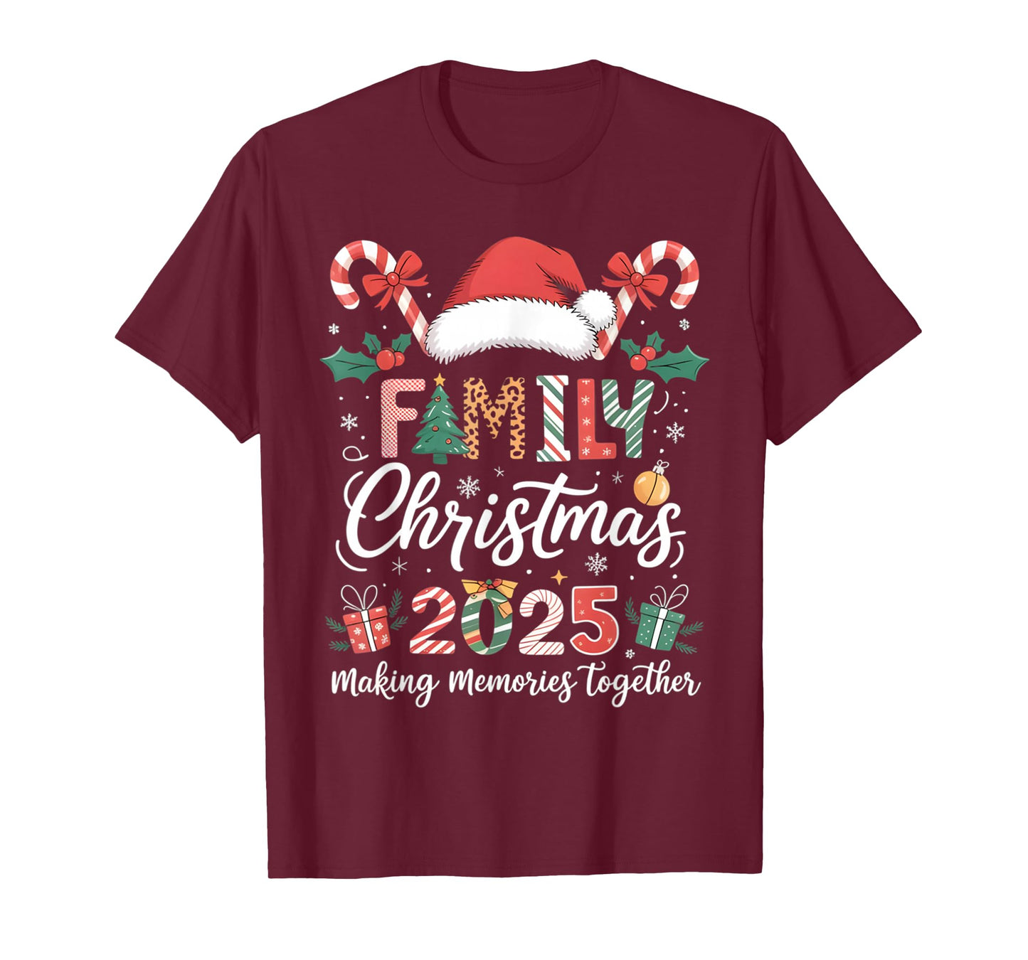 Family Christmas 2025 Matching Outfit Xmas Men Women Gifts T-Shirt