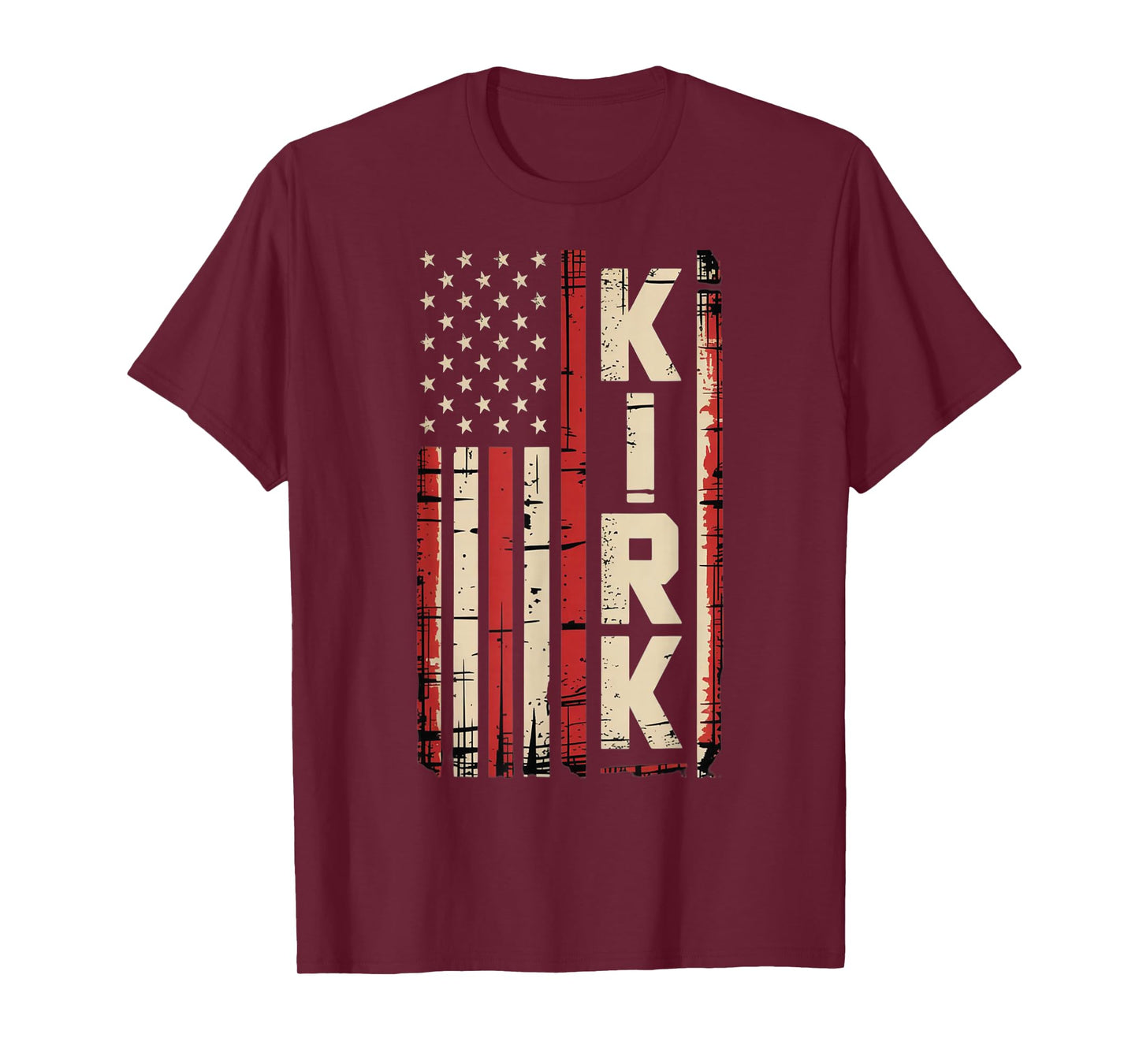 Retro Vintage Kirk US Flag T-Shirt