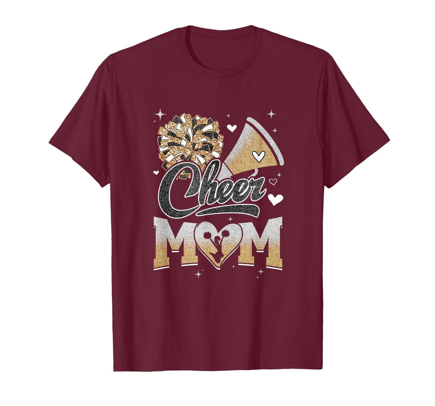 Cheer Mom Cheerleading Football For Women Graphic T-Shirt