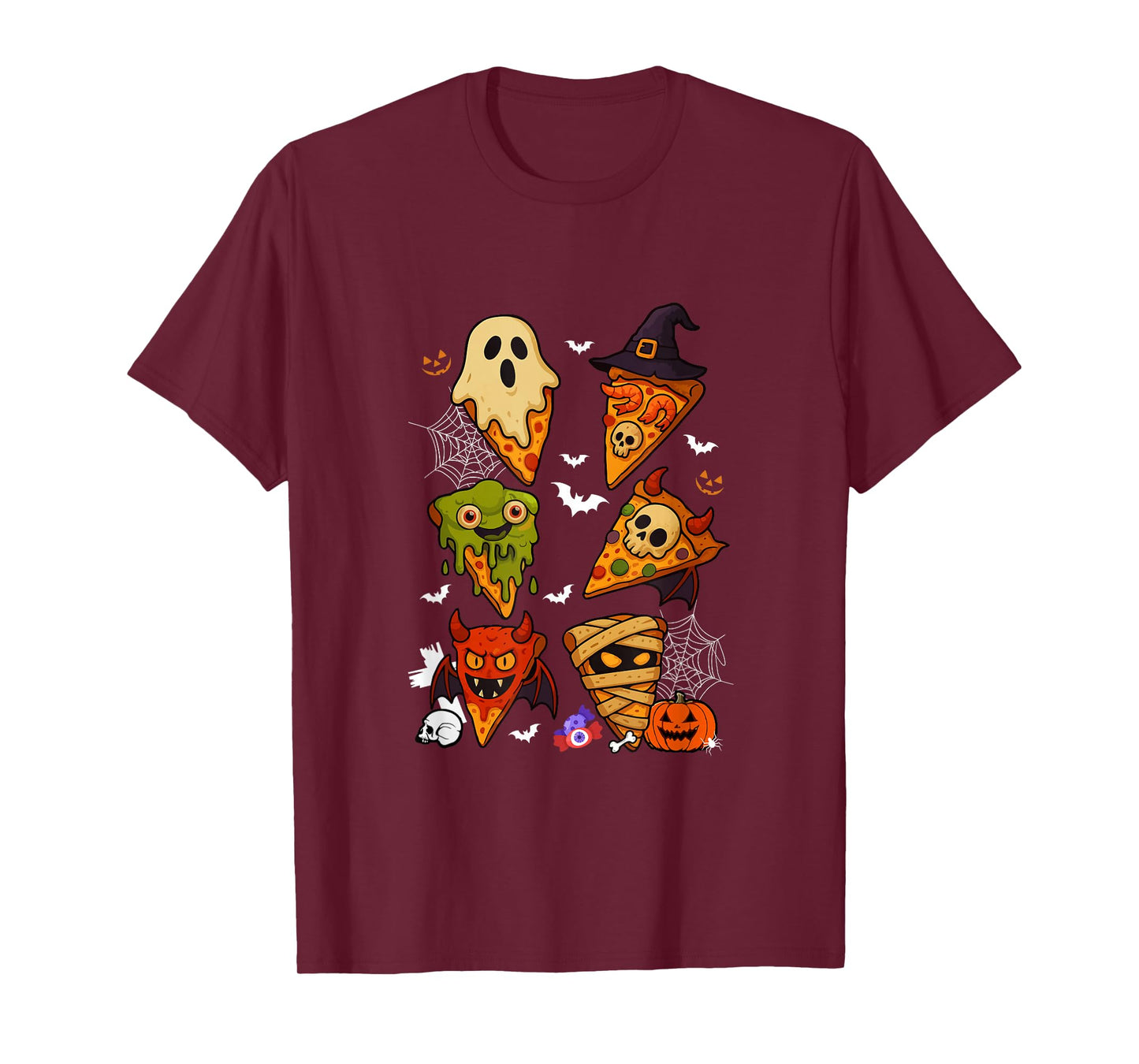 Horror Pizzas Collection Boo Witch Zombie Halloween T-Shirt
