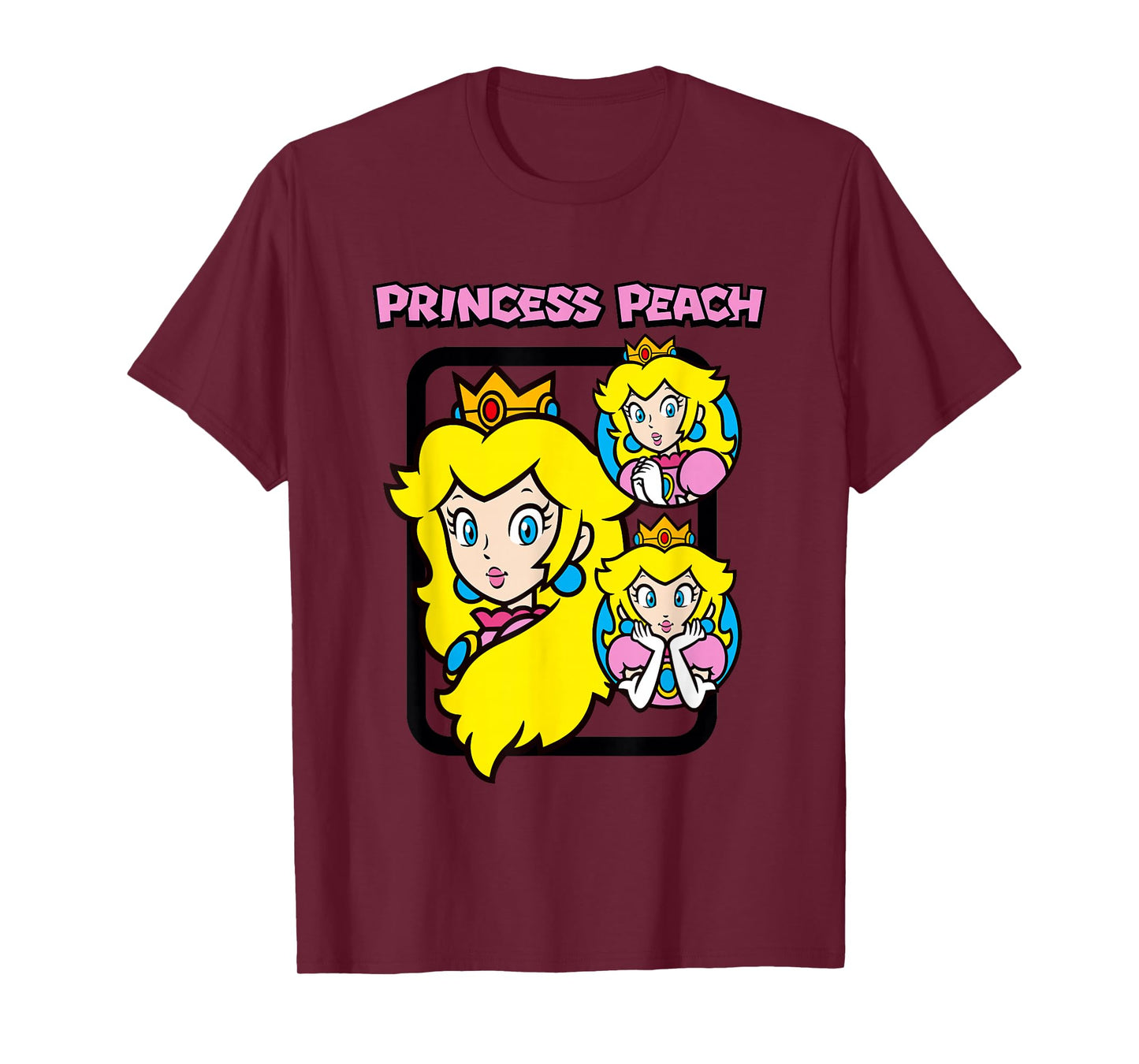 Super Mario Bros Princess Peach Power Up Vintage T-Shirt