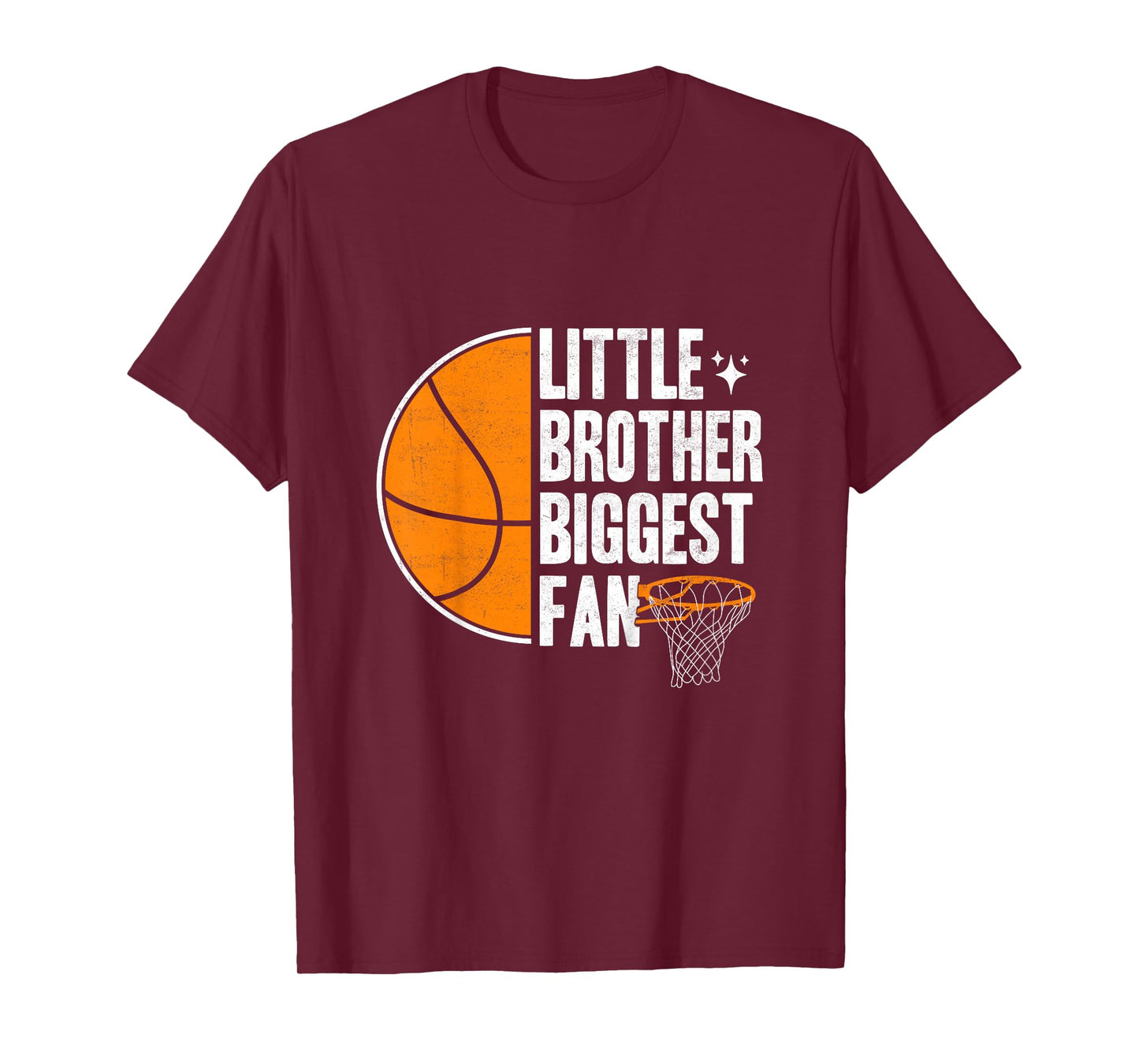 Kids Basketball Little brother Biggest Fan Basketball brother T-Shirt