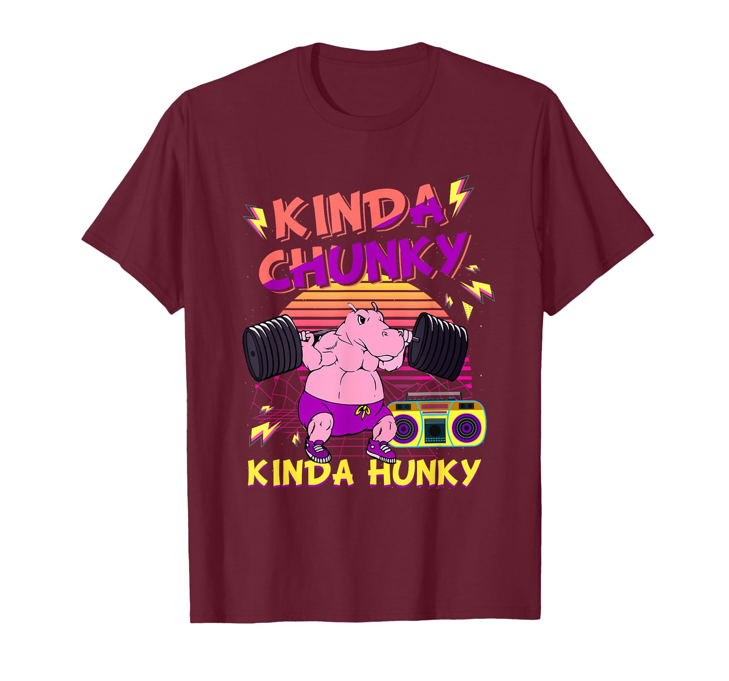 Kinda Chunky & Kinda Hunky Bodybuilding Gym Fitness T-Shirt