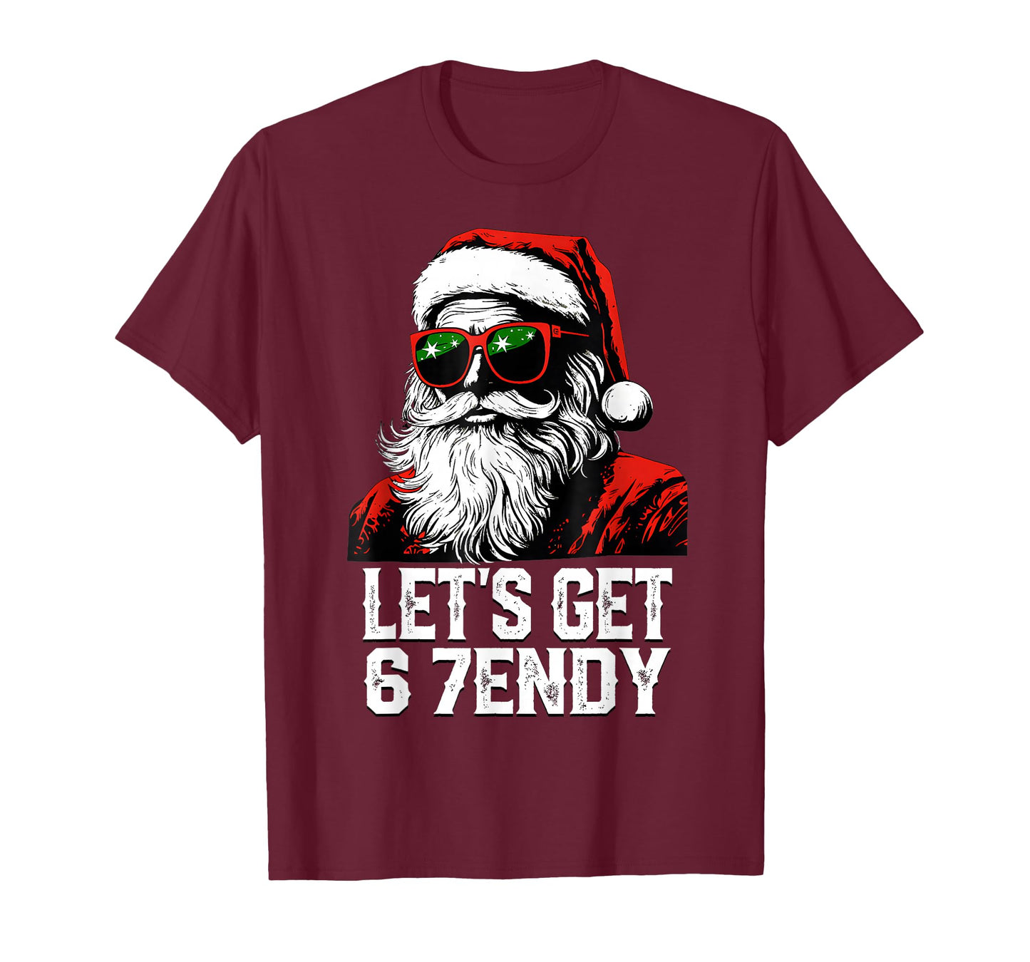 67 Six Seven 6 7endy Let's get Sendy Meme Santa Christmas T-Shirt