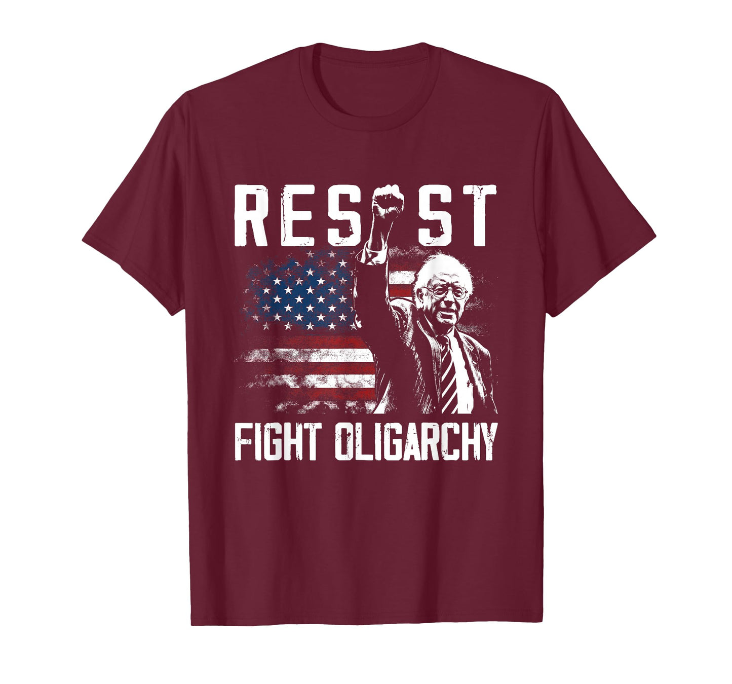 RESIST Bernie Sanders Fight Oligarchy Freedom Protest T-Shirt