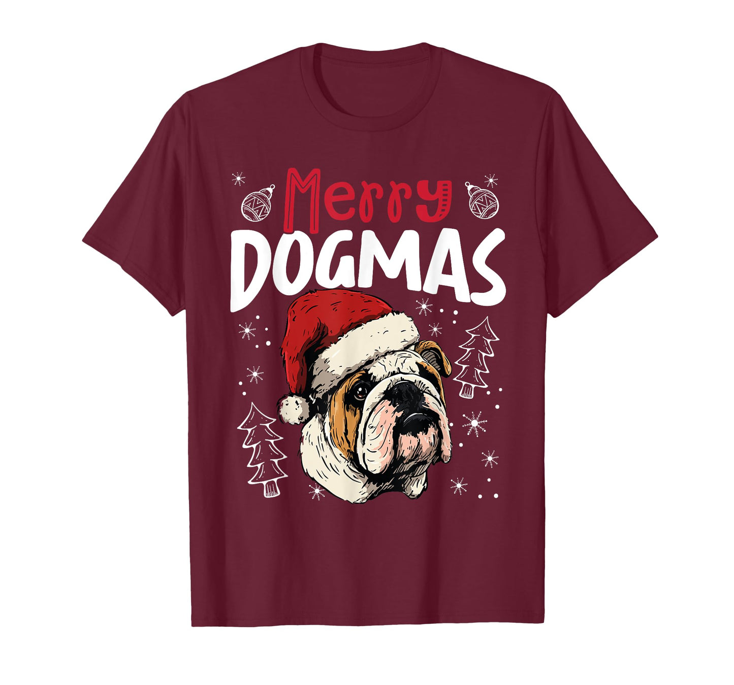 Merry Dogmas Funny Christmas Dog T-Shirt