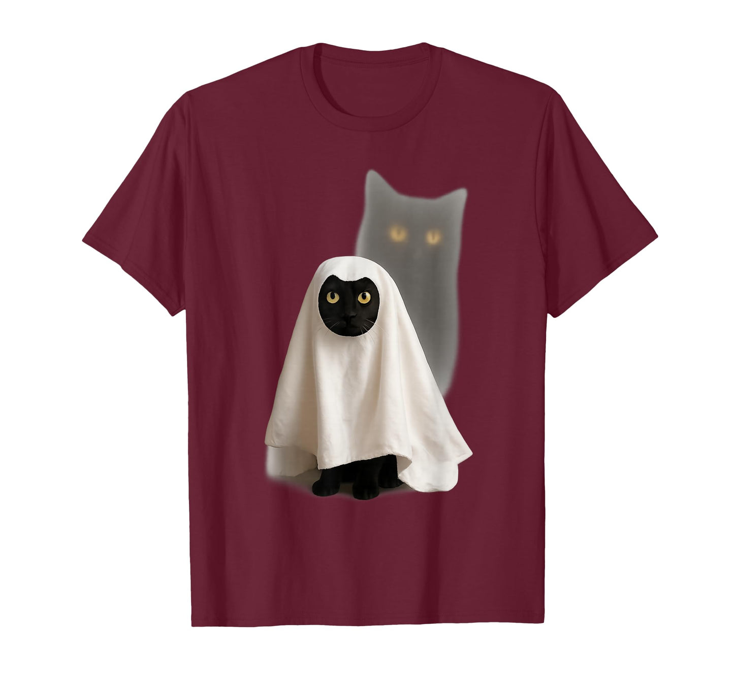 Cute Funny Wizard Cat Ghost Weird Kitten Cat Meme Halloween T-Shirt