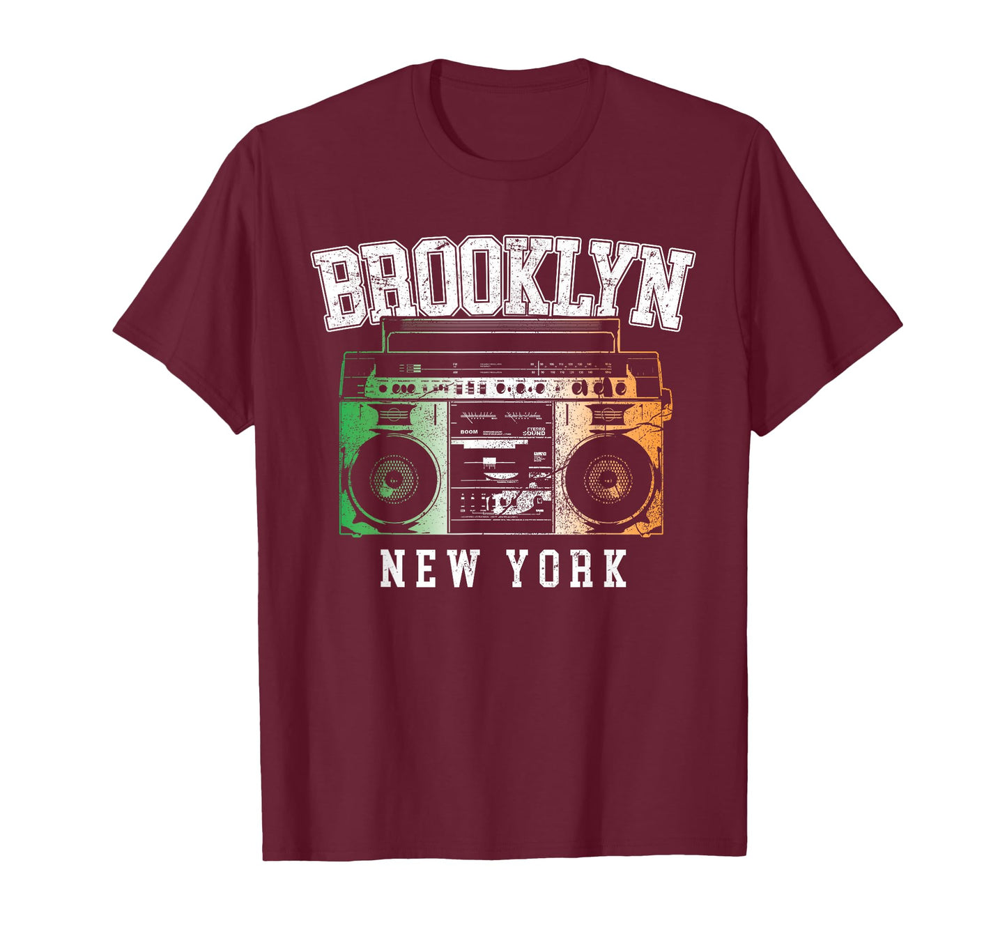 Brooklyn NYC - New York City Irish Flag Boombox T-Shirt