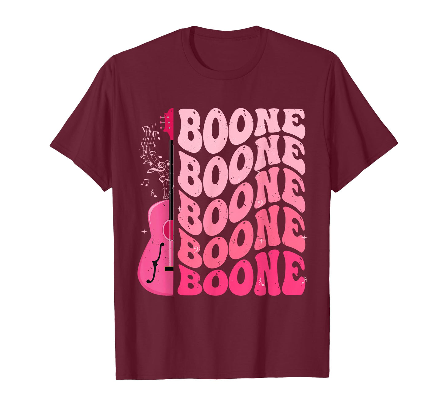Girl Retro Boone Groovy Flower First Name Personalized 80's T-Shirt