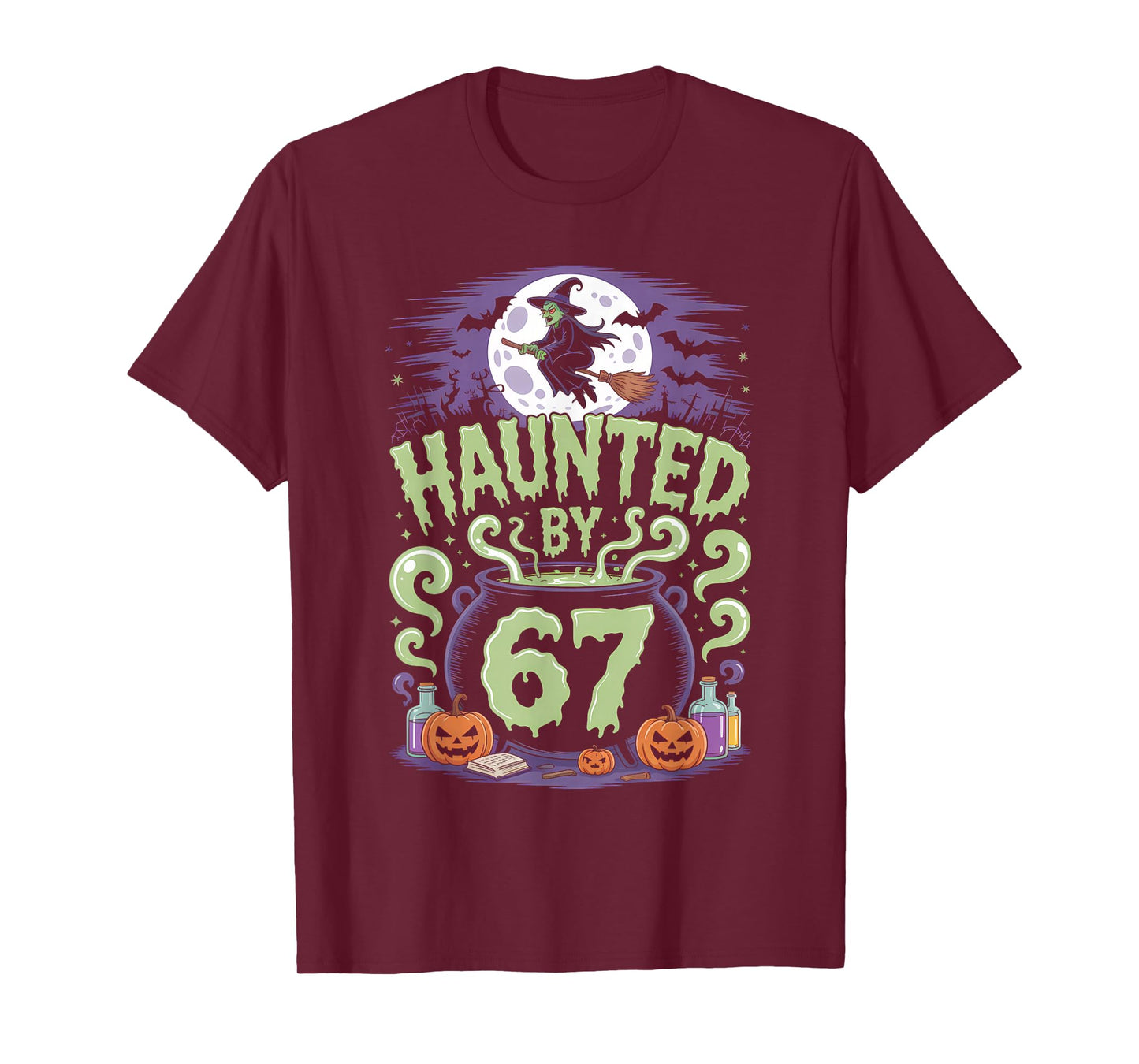 Haunted by 67 Meme Halloween Witch T-Shirt