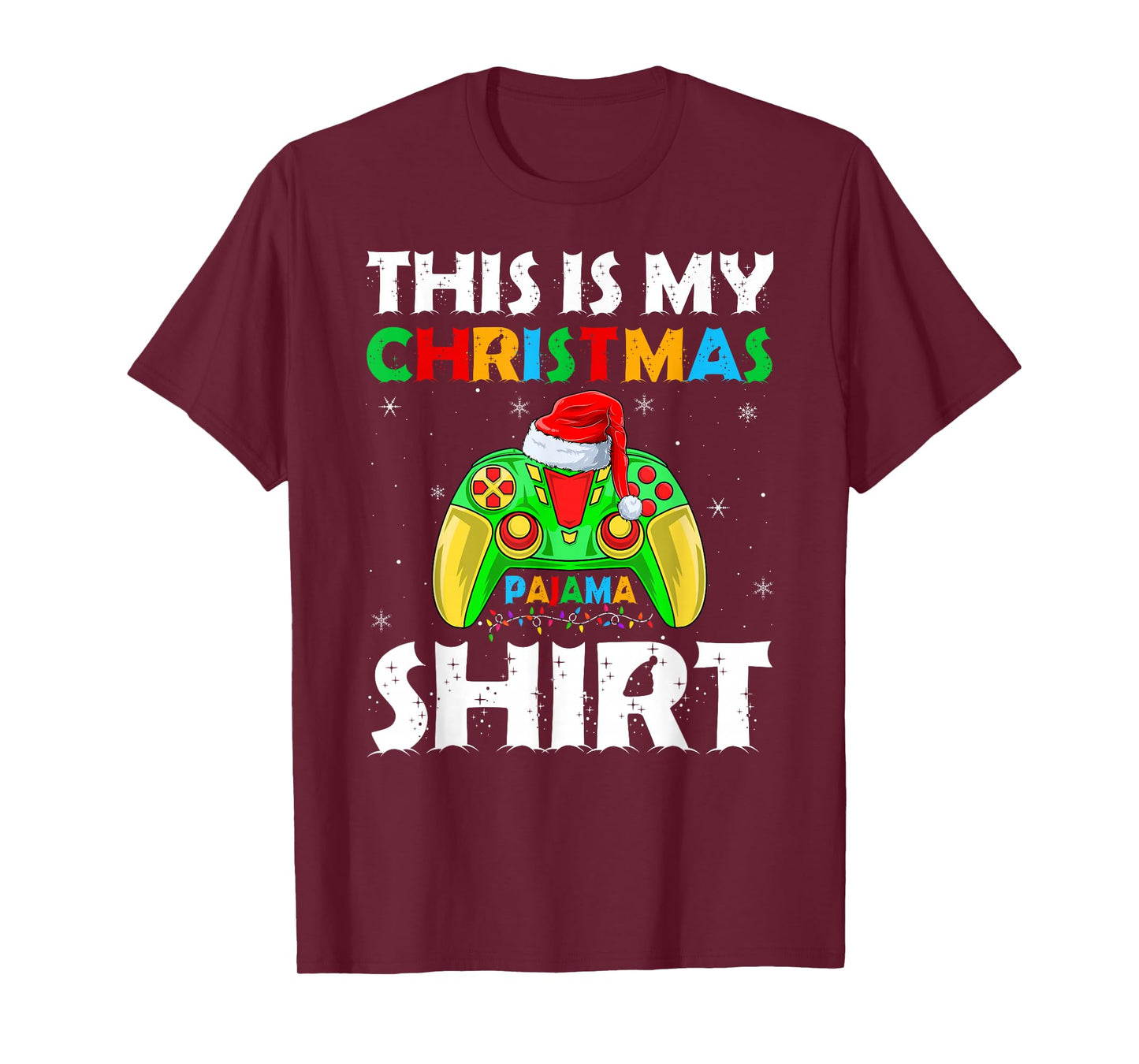 This is My Christmas Pajamas Funny Video Game Gamer Xmas T-Shirt