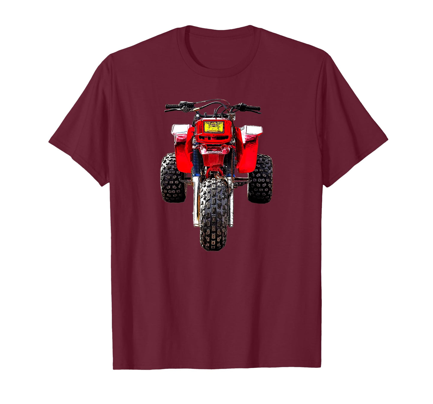 250 R 3 Wheeler, All Terrain Vehicle 1985 Vintage Retro Three Wheeler ATV ATC 250R T-Shirt, Small, Black