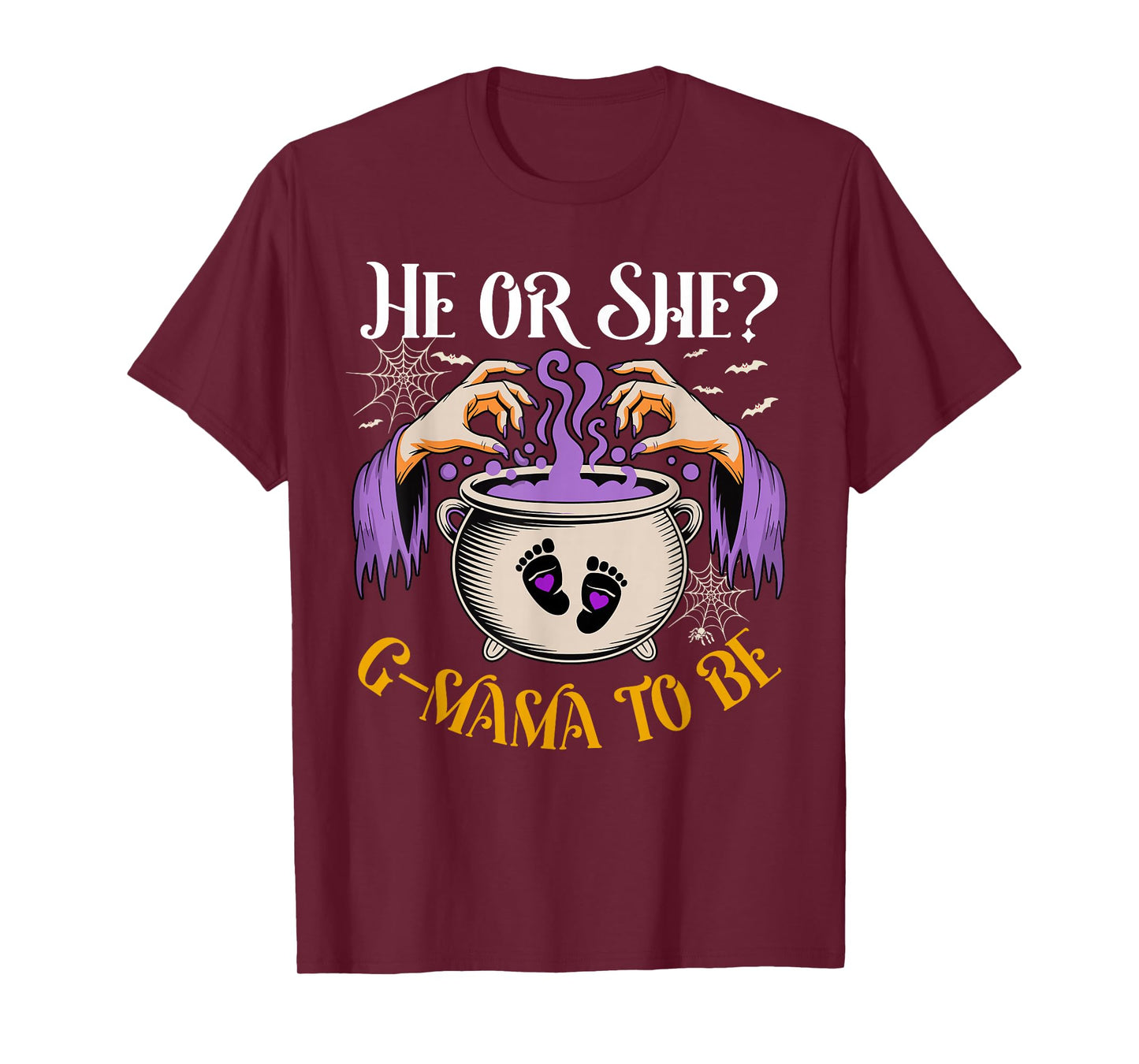 He Or She G Mama to Be Baby Reveal Halloween Costume T-Shirt