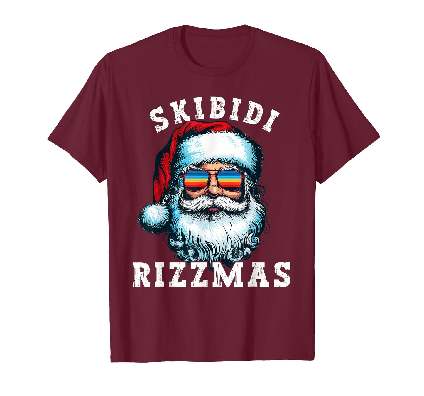 Skibidi Rizzmas Shirt Funny Merry Rizzmas Santa Christmas T-Shirt