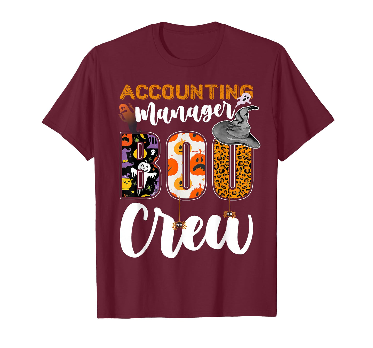 Accounting Manager Boo Crew Halloween Matching Acct MGR T-Shirt