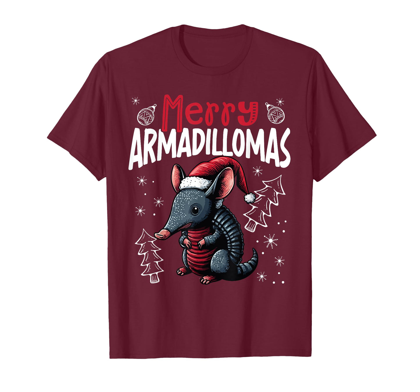Merry Armadillomas Funny Christmas Armadillo T-Shirt