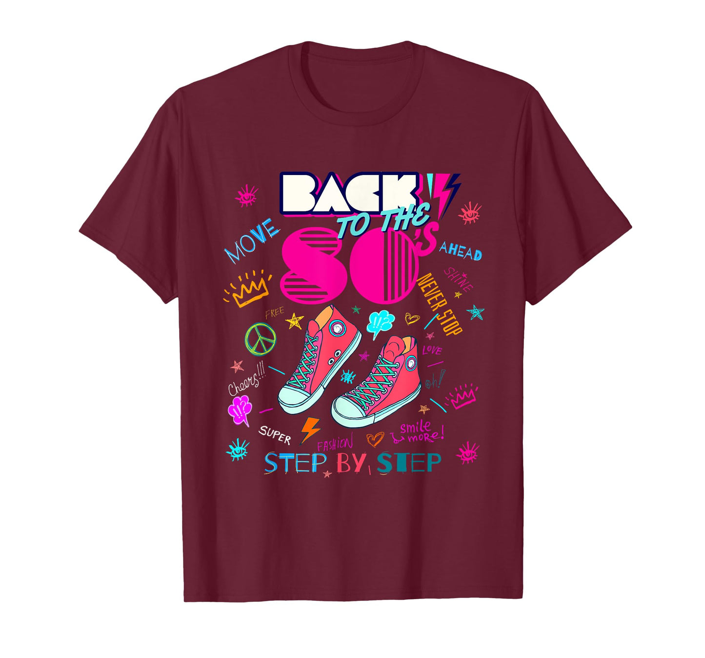 Back To 80's Tees Vintage Retro I Love 80's Graphic Design T-Shirt