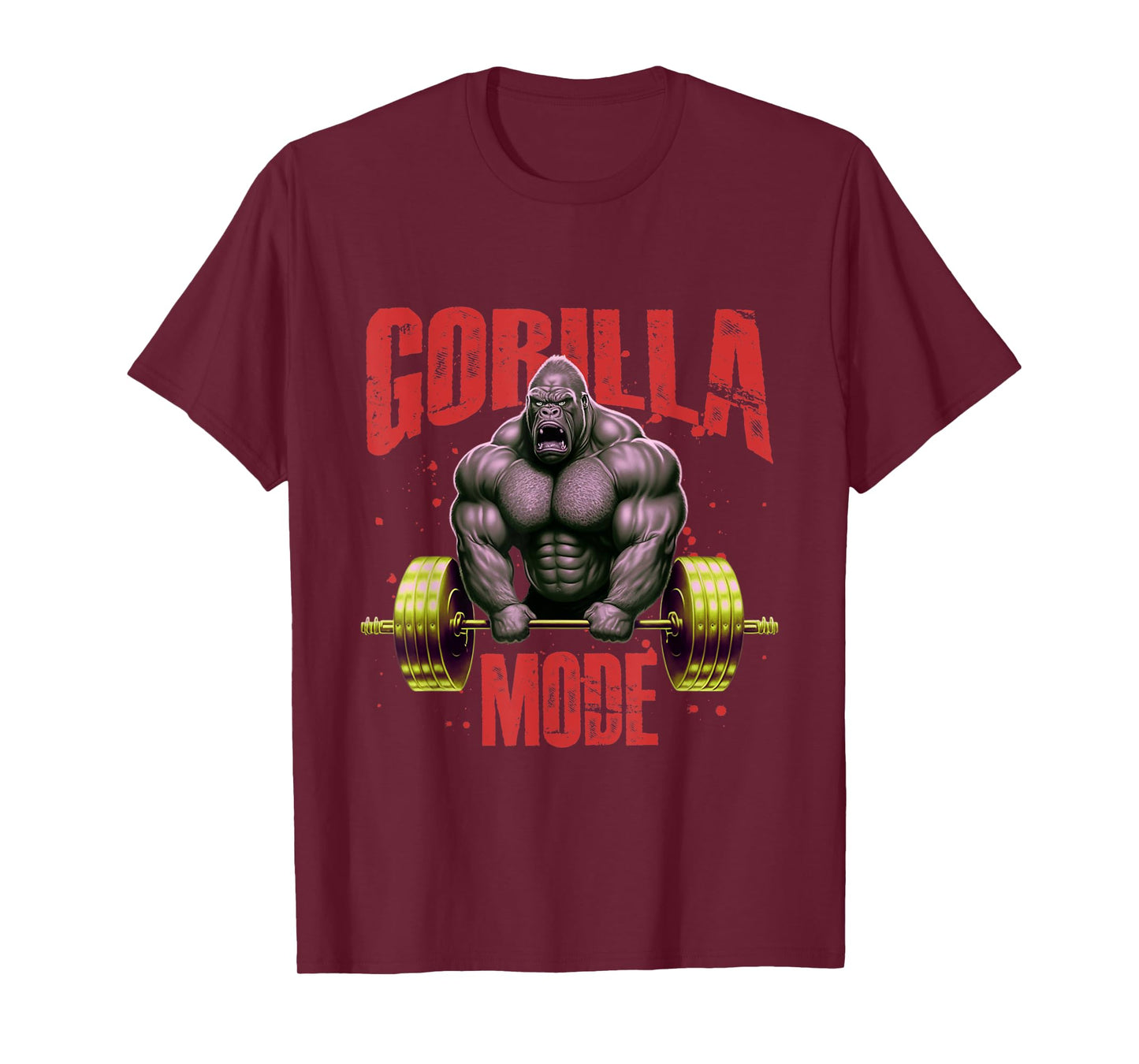 Gorilla Mode Weightlifting Gym | Bodybuilding Workout Beast T-Shirt
