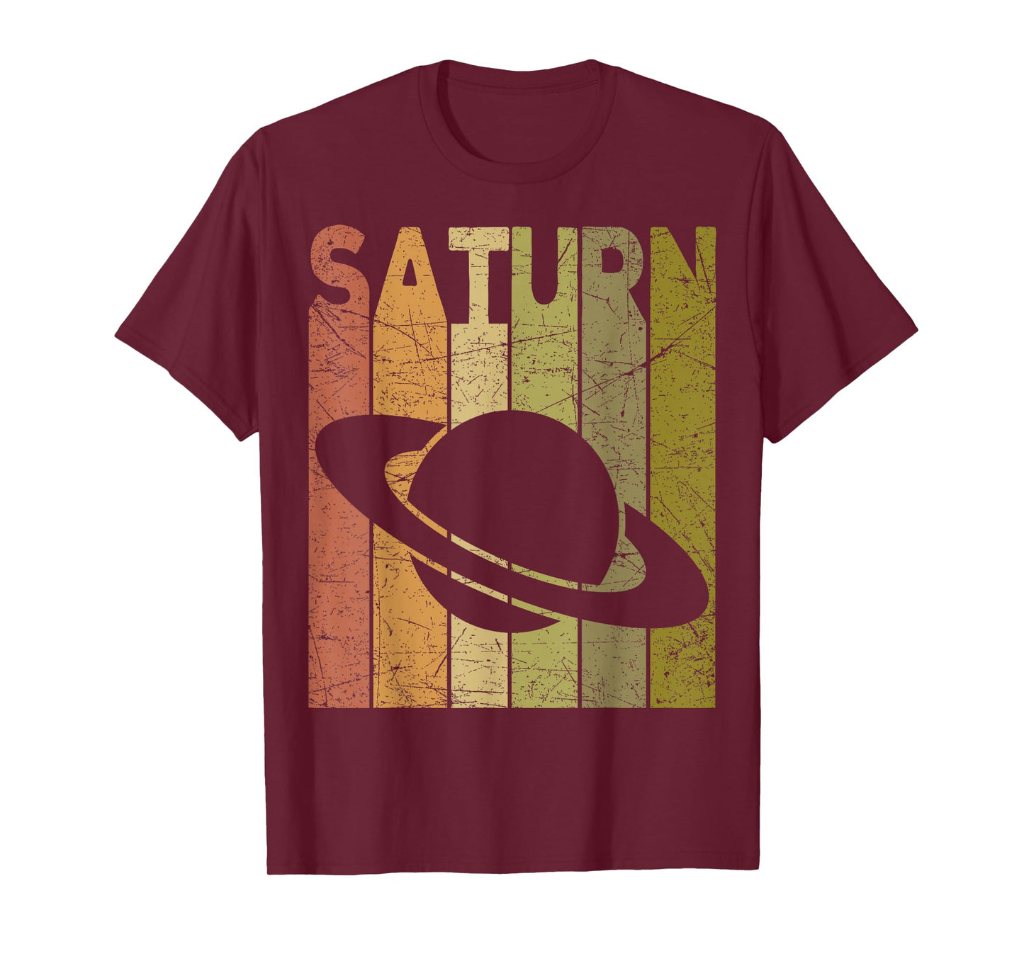 Saturn Vintage Saturn Planet Retro Space Nerd T-Shirt