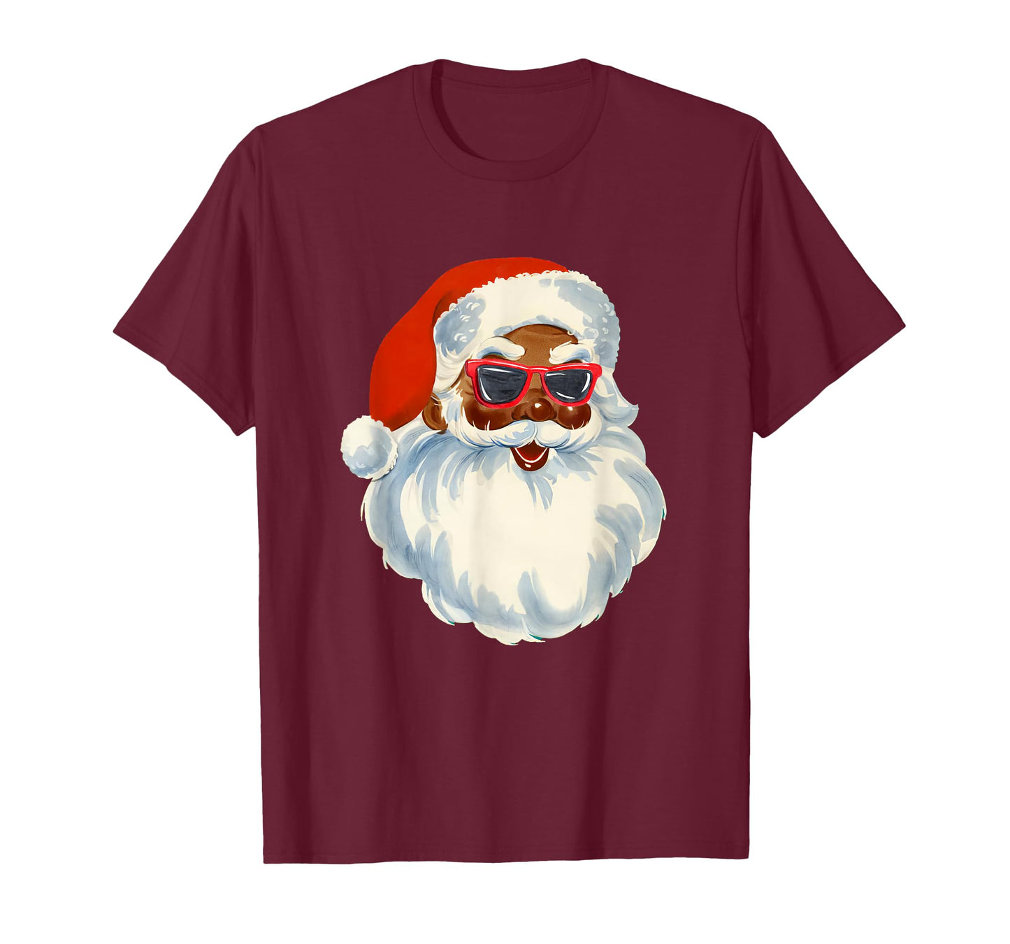 Funny Santa Face Christmas Family Matching Pajamas Women Men T-Shirt
