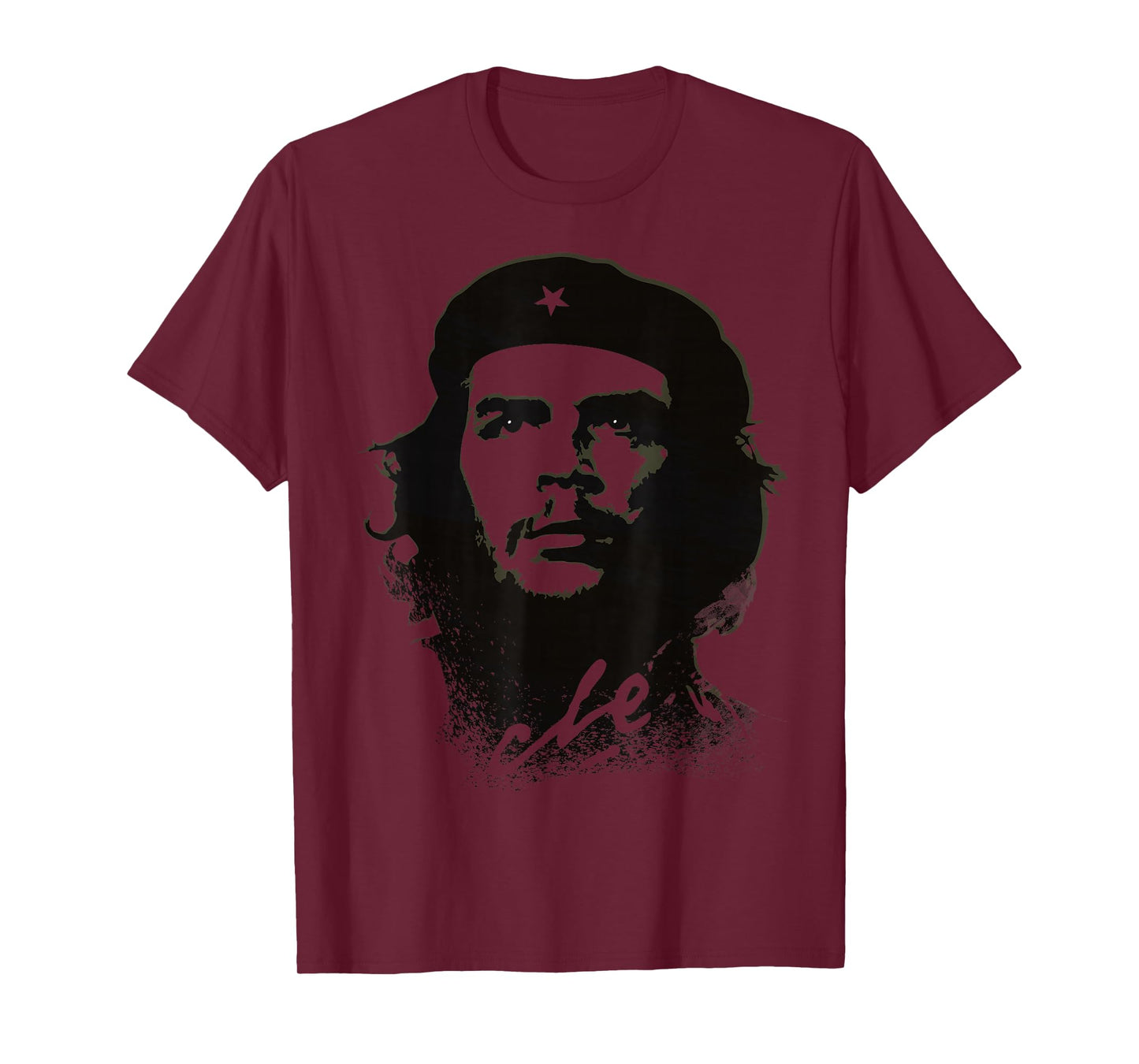 Che Guevara Shirt Revolution Rebel Cuba Olive Military Green T-Shirt