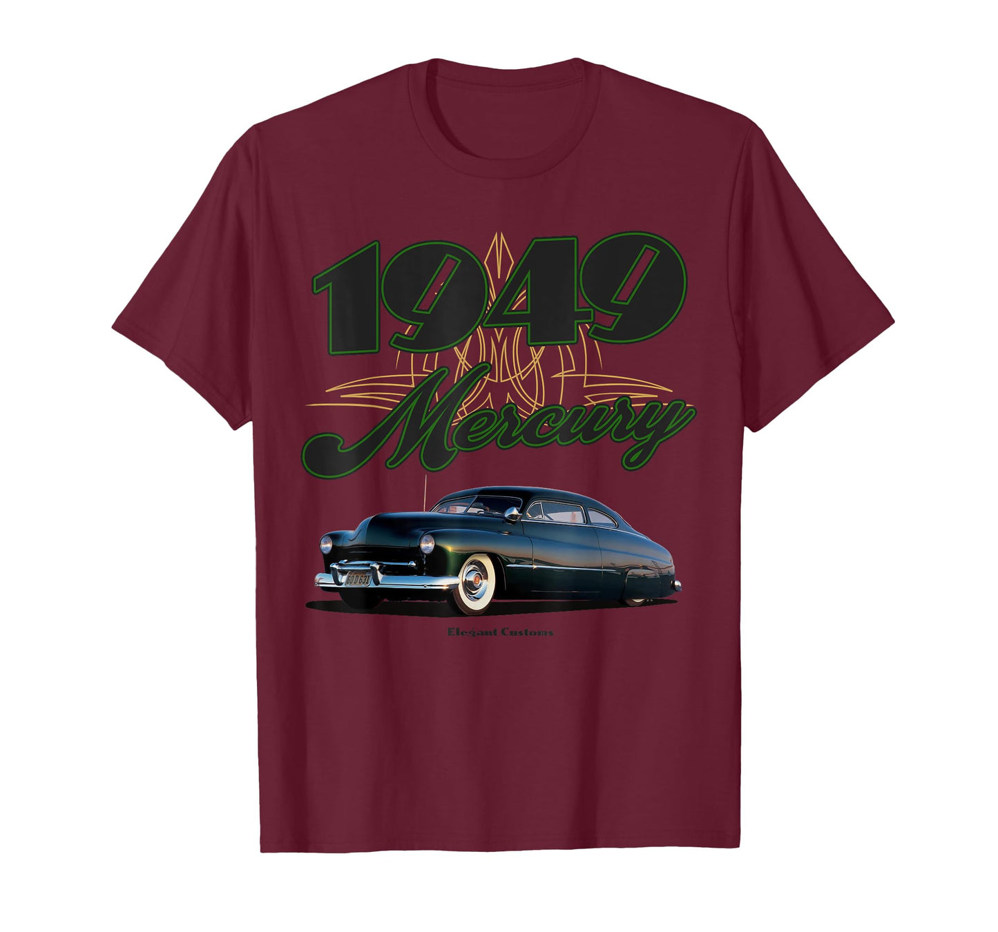 1949 Sam Barris Mercury 3.0 Lowrider Kustom Lead Sled HotRod T-Shirt