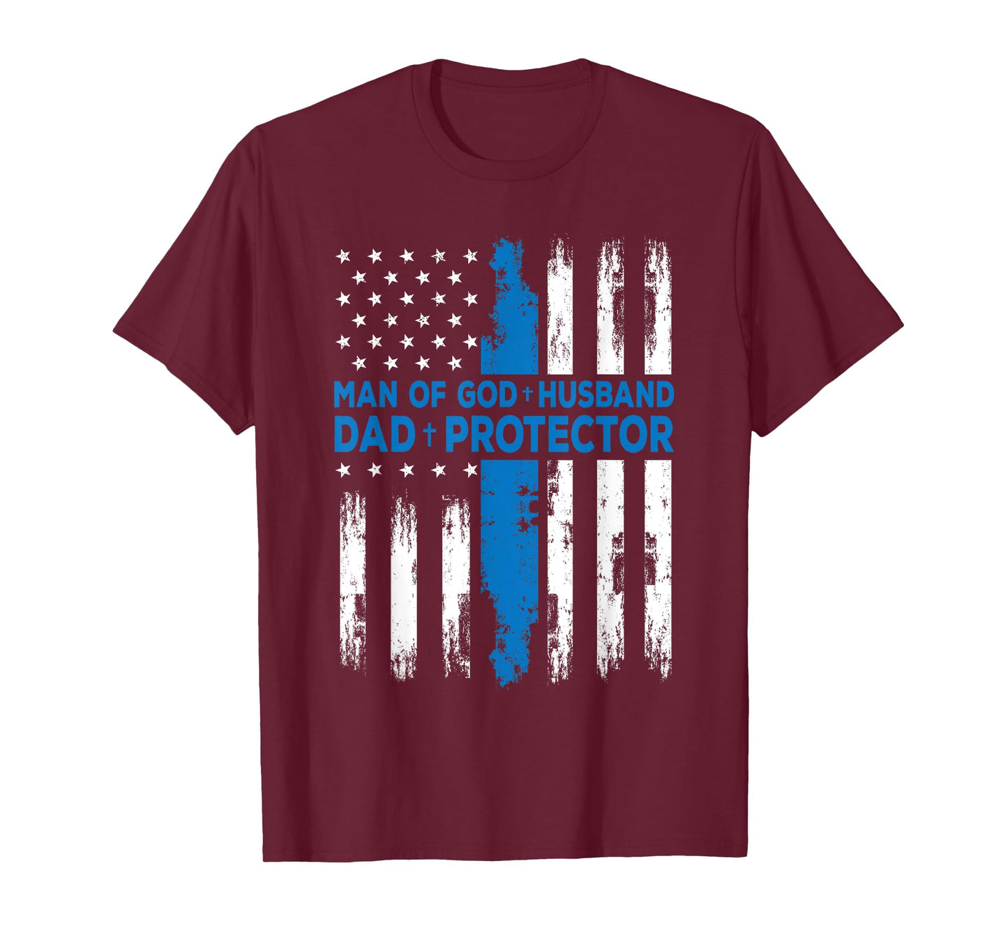 Jesus God Religious Man of God Husband Dad Protector T-Shirt