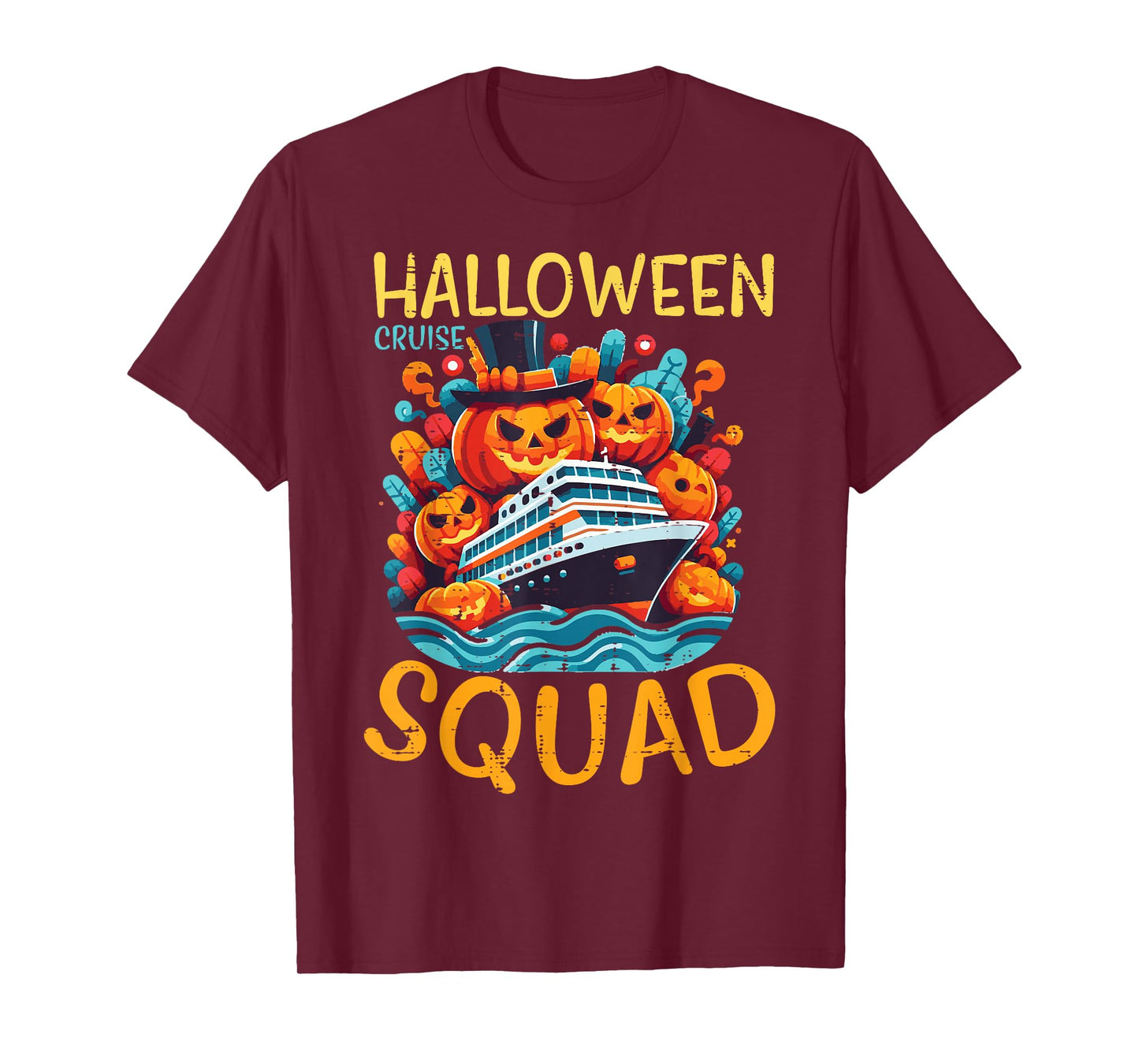 Halloween Cruise Squad Crew Costume Family Men Women Kids T-Shirt