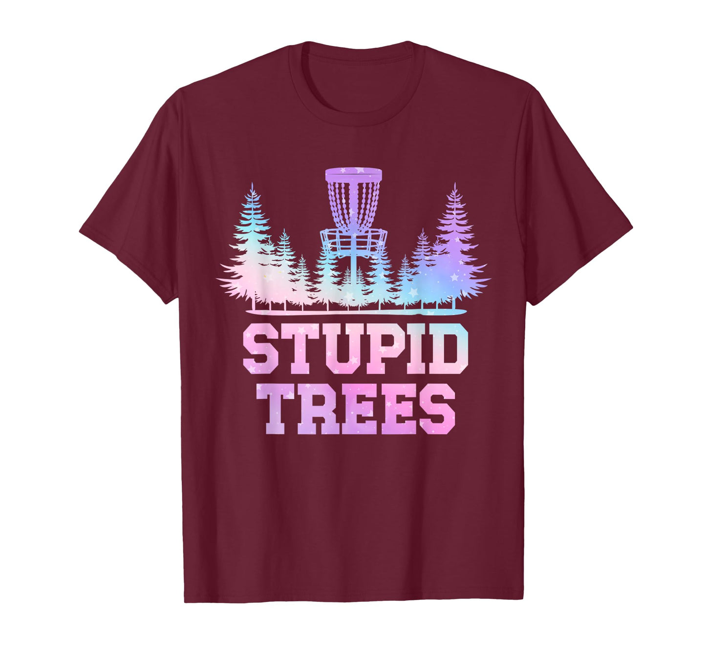 Stupid Trees Disc Golf Vintage Funny Disc Golf T-Shirt